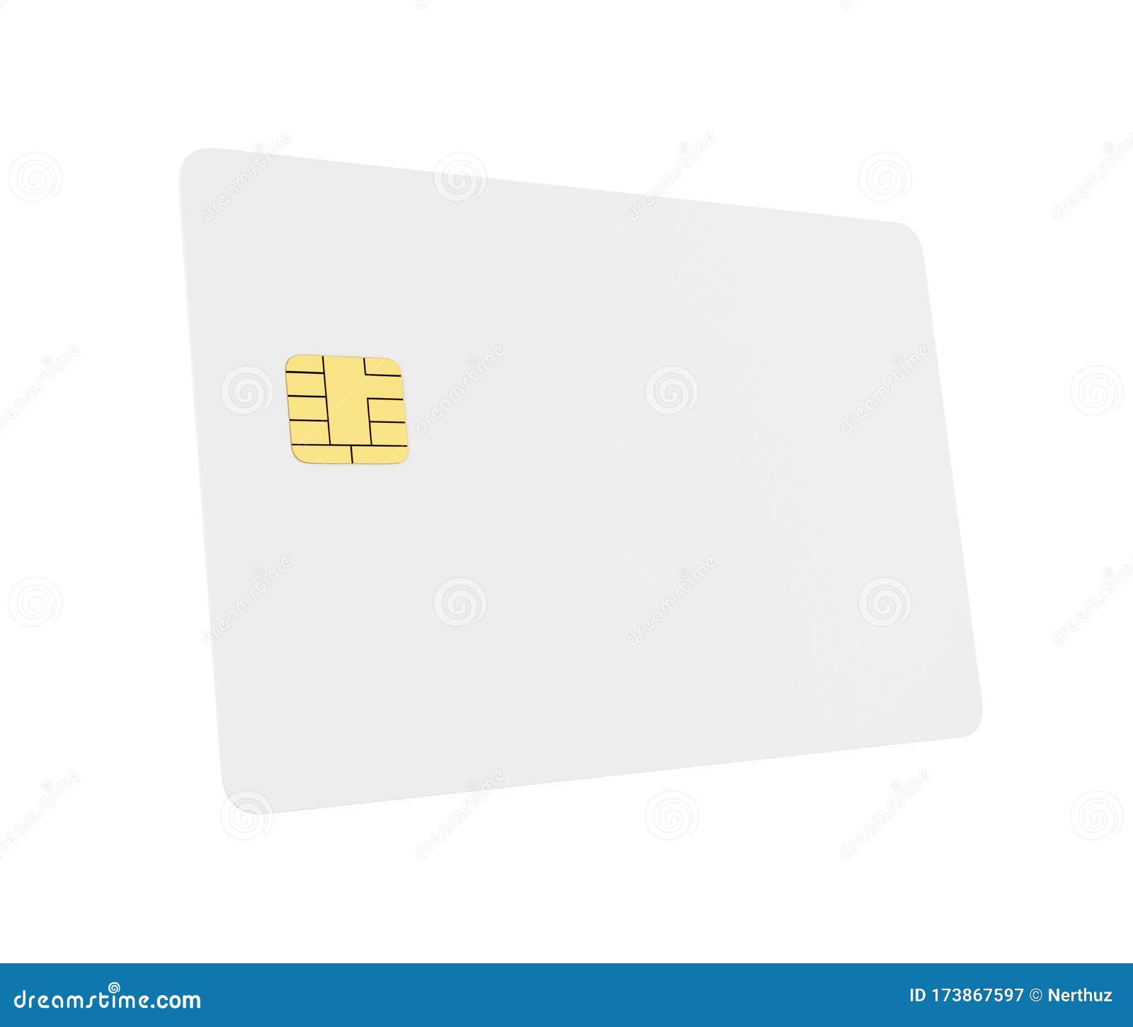 Blank Credit Or Smart Cards With Emv Chip On Dark Background And E