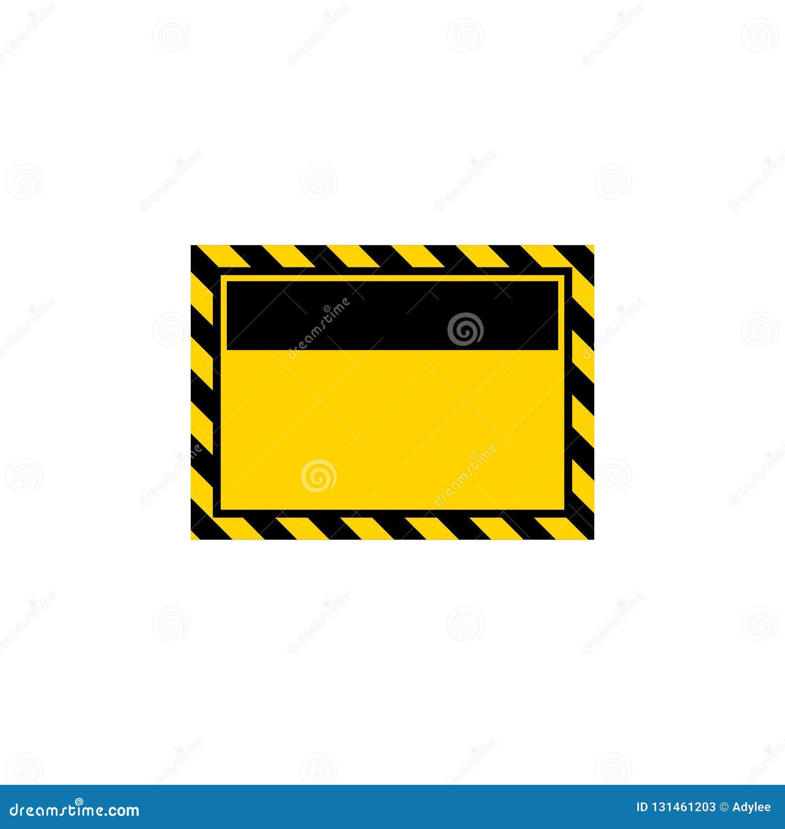 Blank danger sign vector stock image. Illustration of caution - 131461203