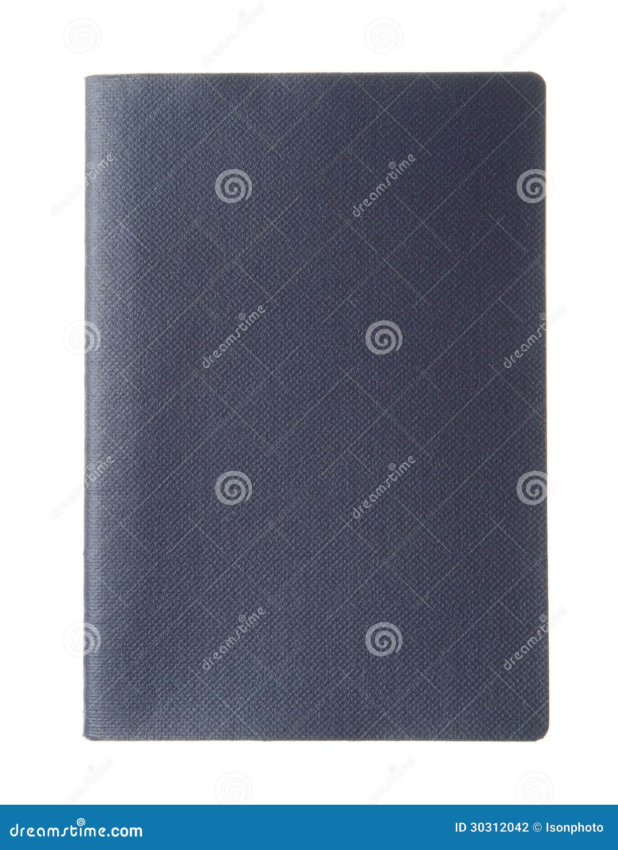 The Blank Passport Book With Slip Paper On Matt Black Suitcase Background. RoyaltyFree Stock