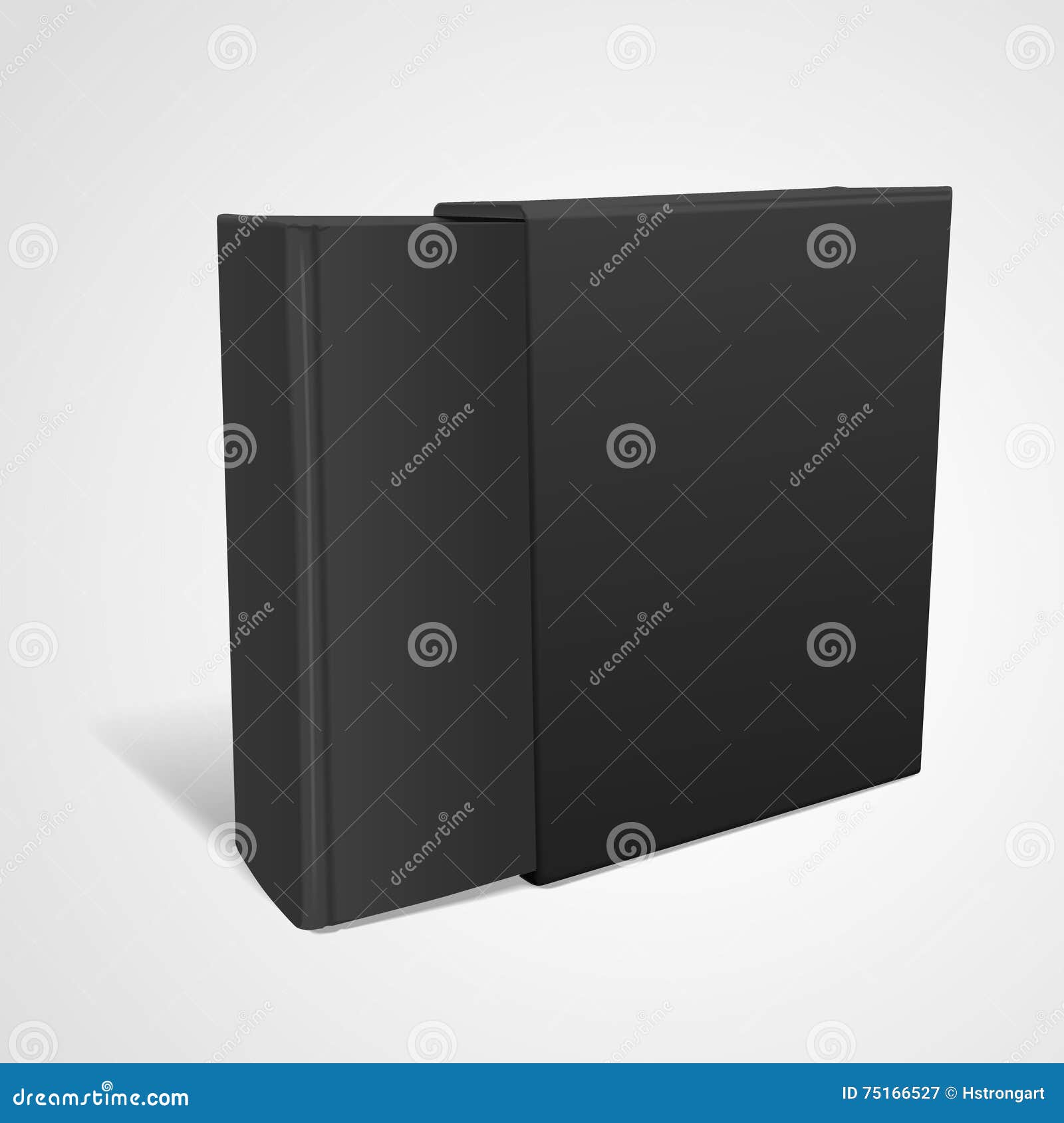 Blank Dictionary and Package Stock Illustration Illustration of