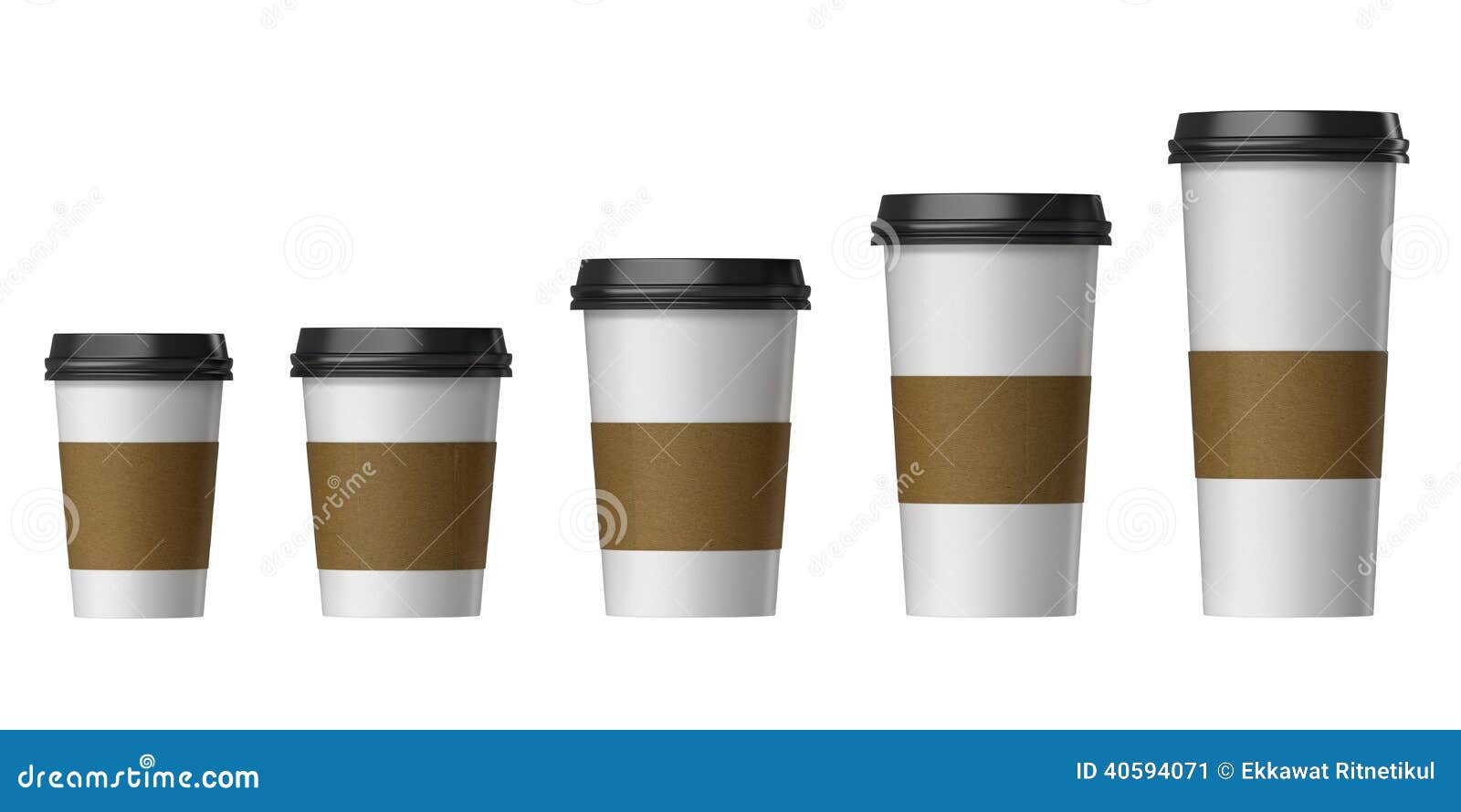 12 Ounce Disposable Paper Coffee Hot Cups with Black Lids - 50 Sets - Coffee Latte Macchiato to Go Medium Portion