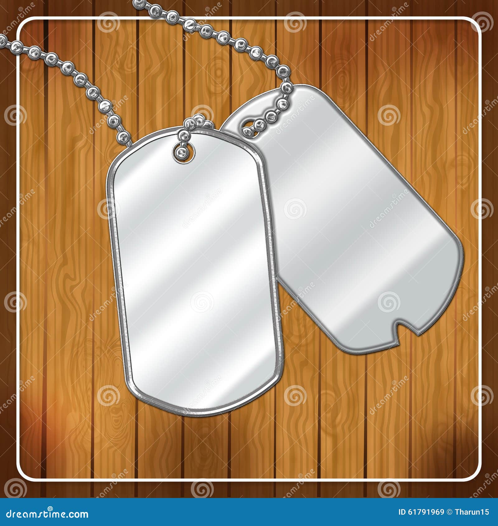 Military dog tags Royalty Free Vector Image - VectorStock