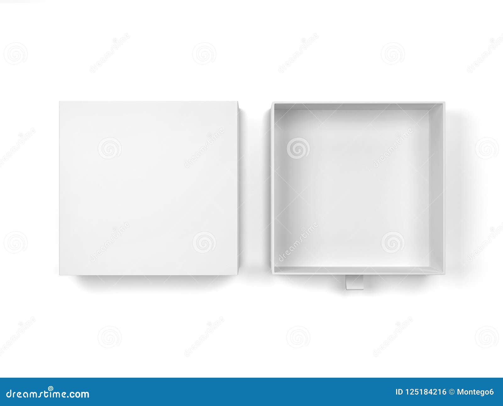 Download Blank Drawer Type Box Mockup Stock Illustration ...