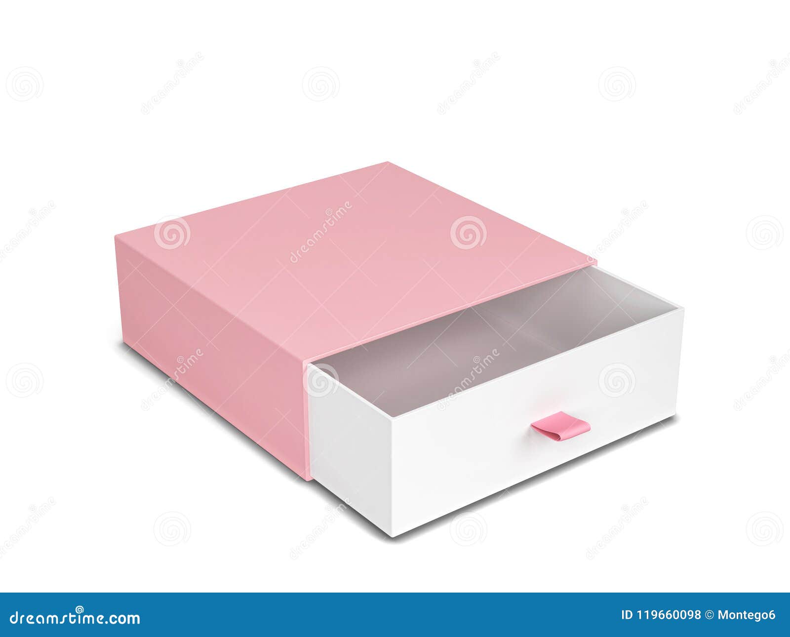 Download Blank Drawer Type Box Mockup Stock Illustration ...