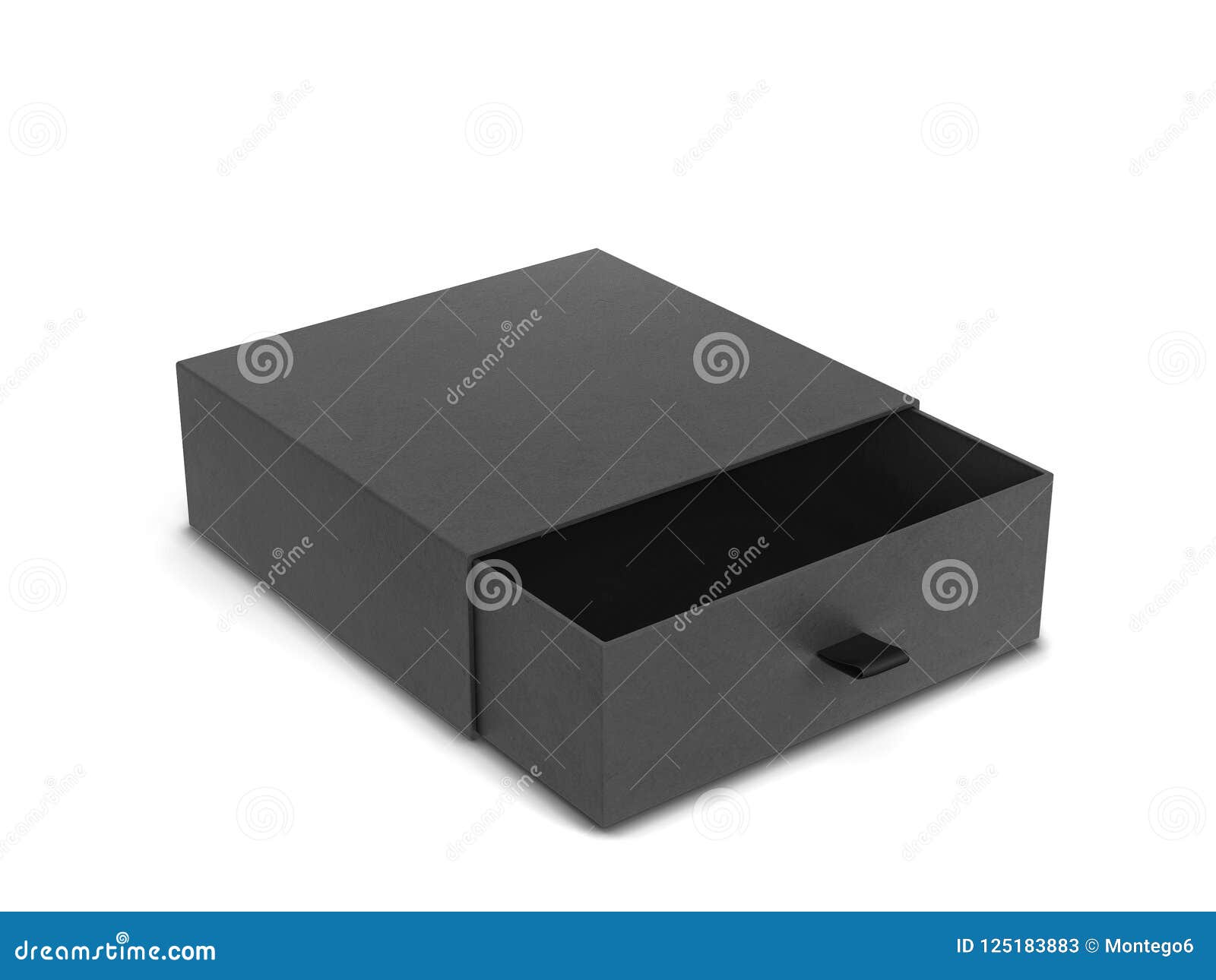 Download Blank Drawer Type Box Mockup Stock Illustration - Illustration of empty, pack: 125183883