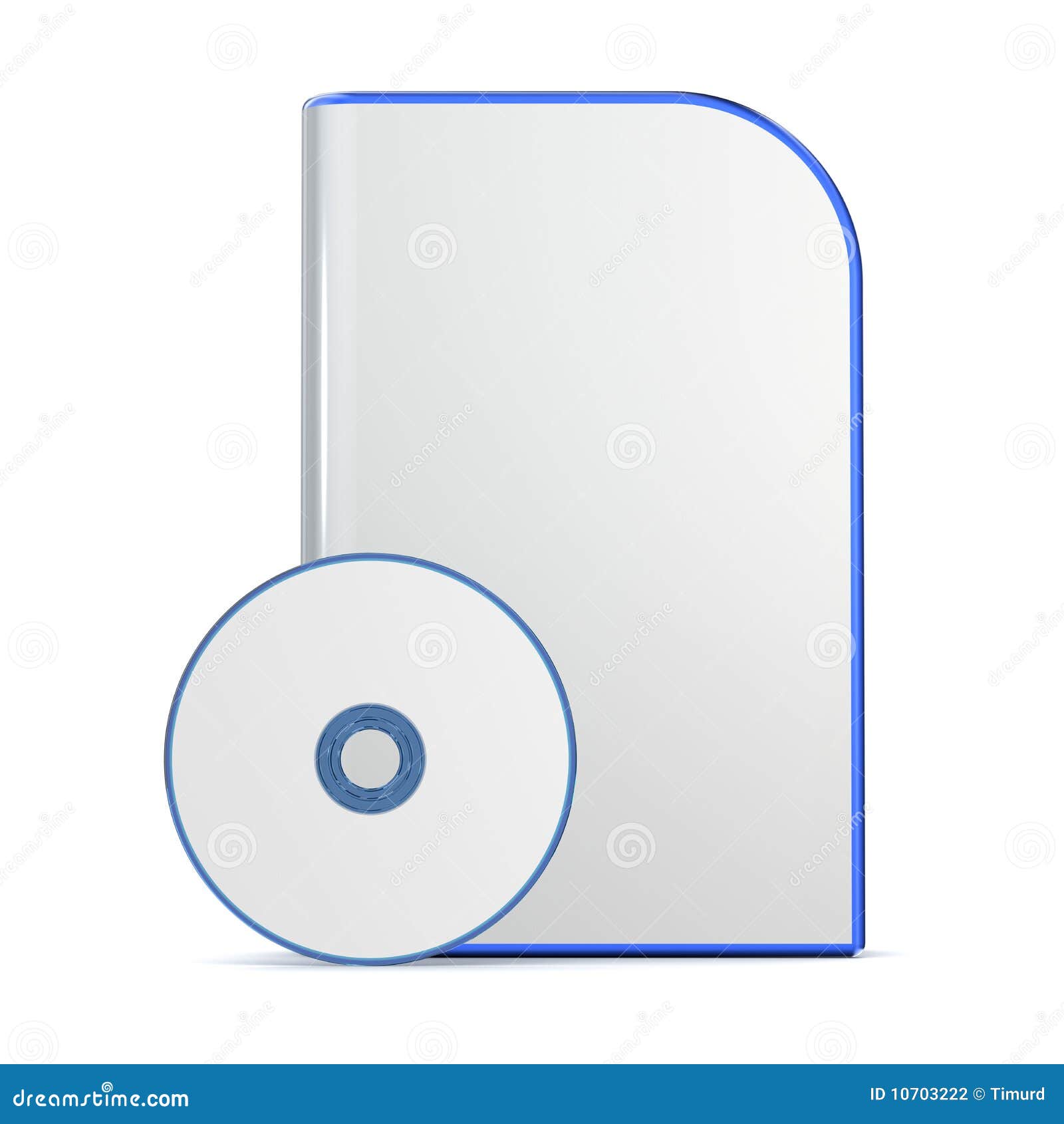 Blank dvd box stock illustration. Illustration of clean 10703222