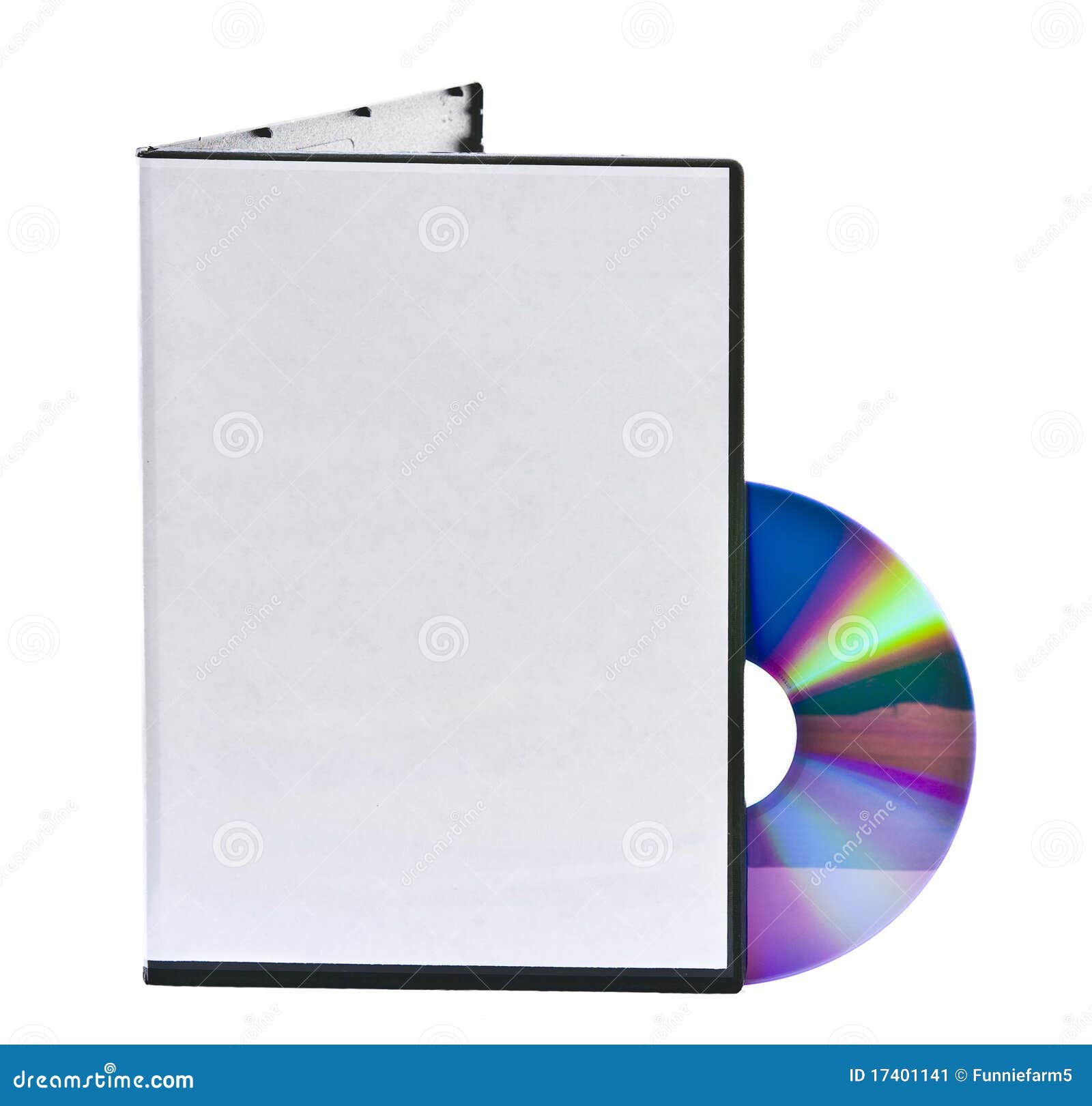 3d mockup maker and DVD disc of stock background image. Blank case Image