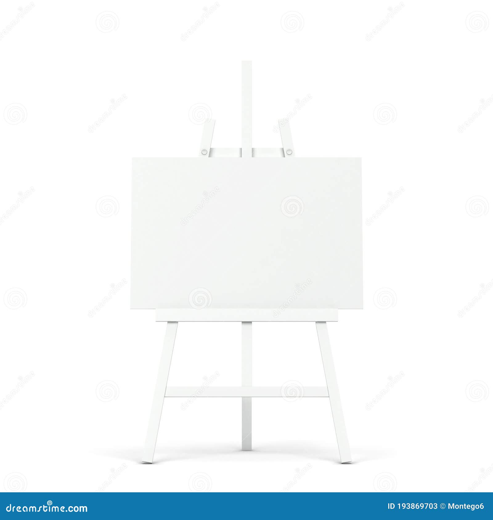 Blank easel mockup stock illustration. Illustration of equipment