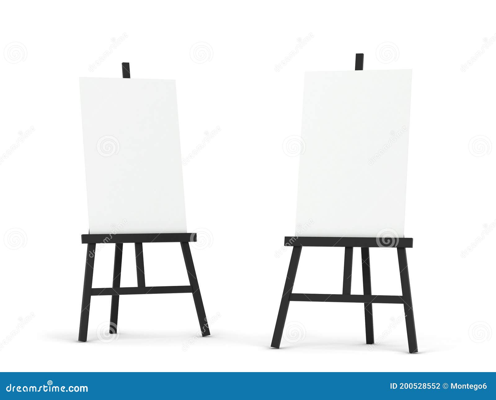 Blank easel mockup stock illustration. Illustration of gallery 200528552