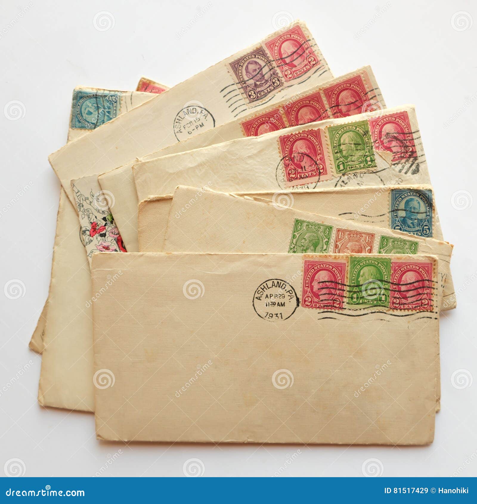 stamp on envelope