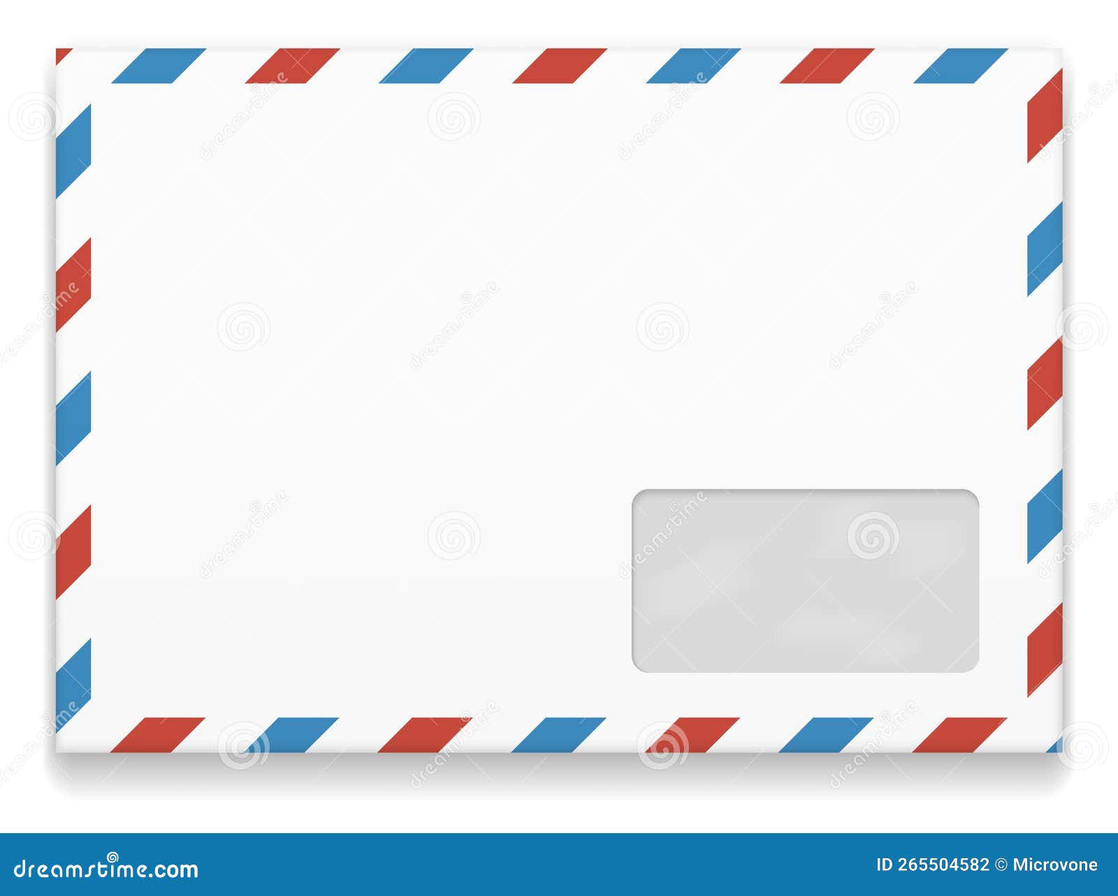 Blank Envelope Template International Mail Paper Package Stock Vector Blank Envelope Template International Mail Paper Package Stock Vector