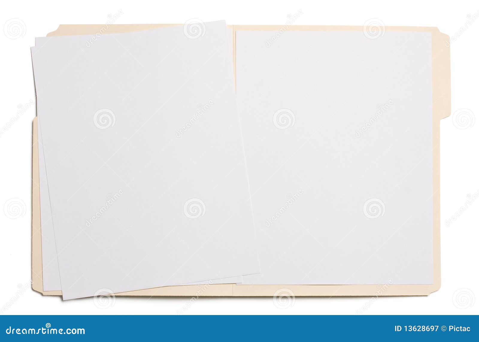 blank file folder