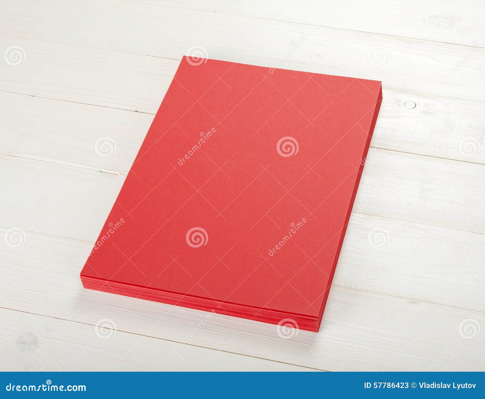 Blank Flyer Poster On Wood To Replace Your Design. RoyaltyFree Stock