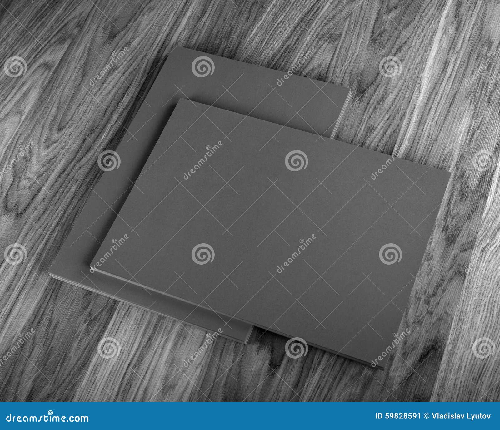 Blank Flyer Poster on Wood To Replace Your Design Stock Image Image