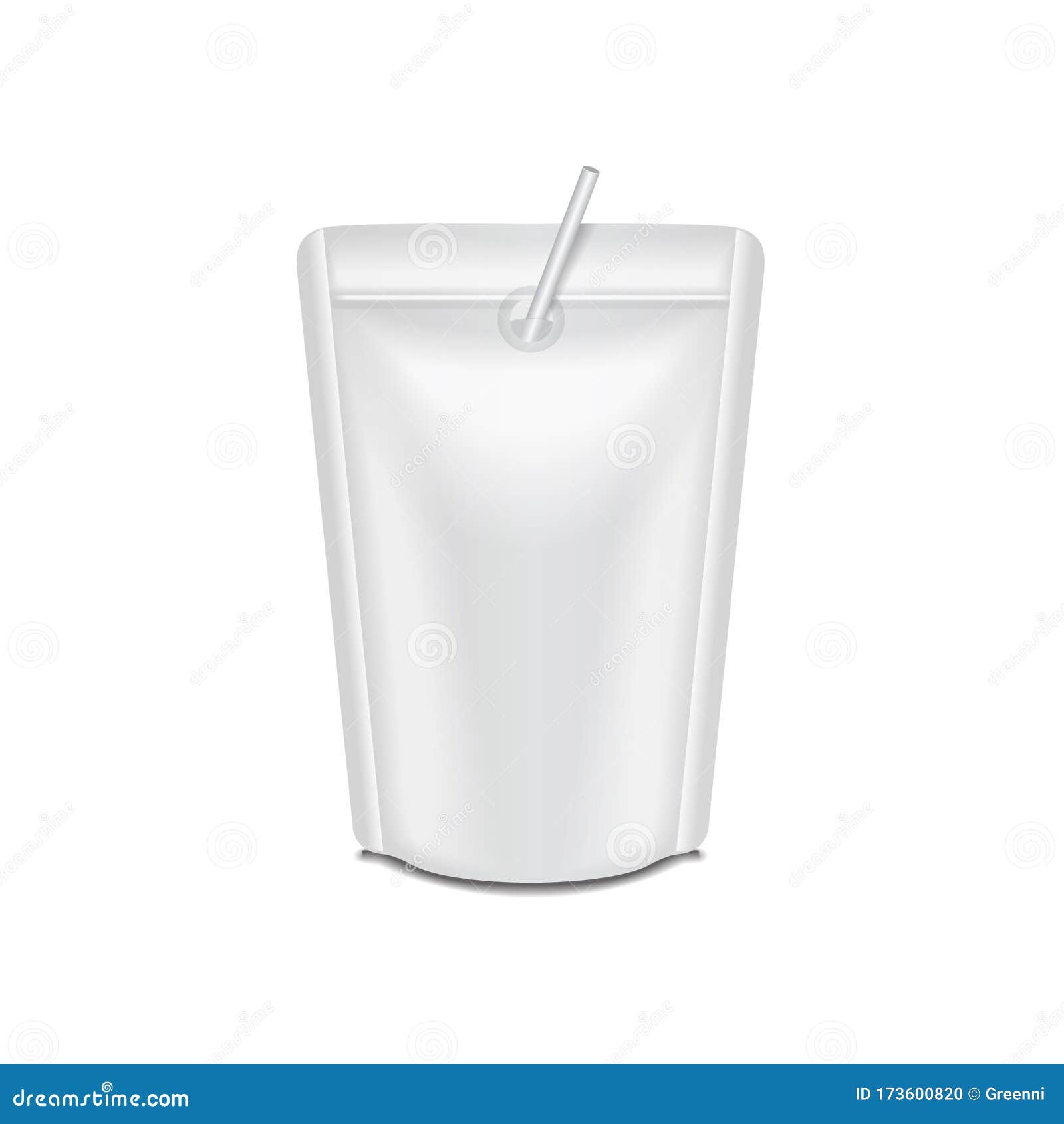 Blank Foil Milk Or Juice Pack Pouch Sachet Bag Packaging ...