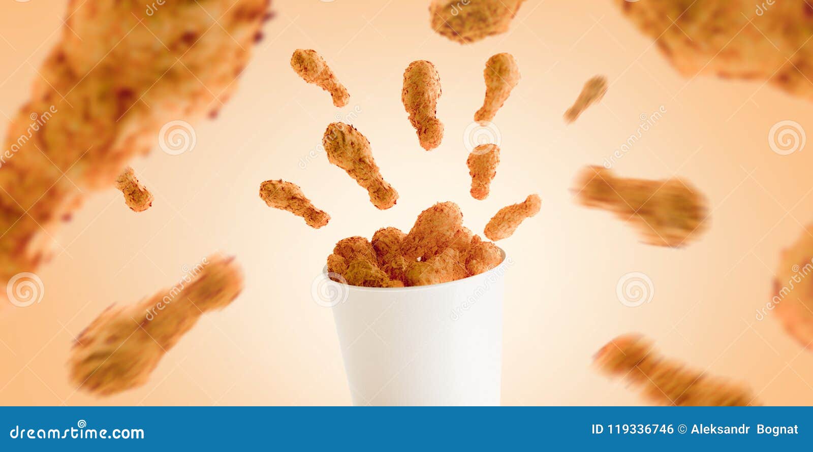 Download Blank Food Bucket With Chicken Wings Mock Up Stock Photo ...