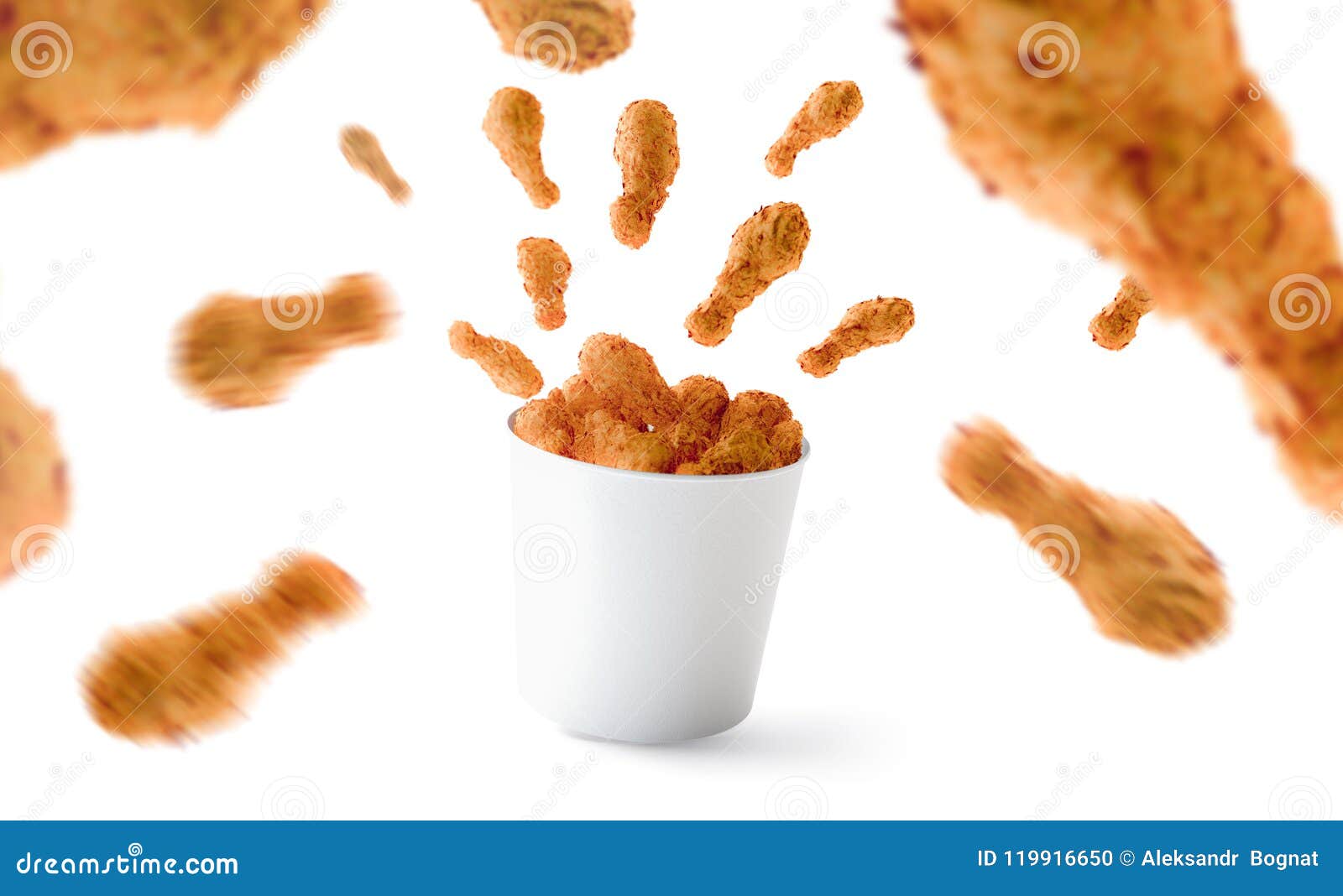 Download Blank Food Bucket With Chicken Wings Mock Up Stock Photo - Image of mock, meal: 119916650