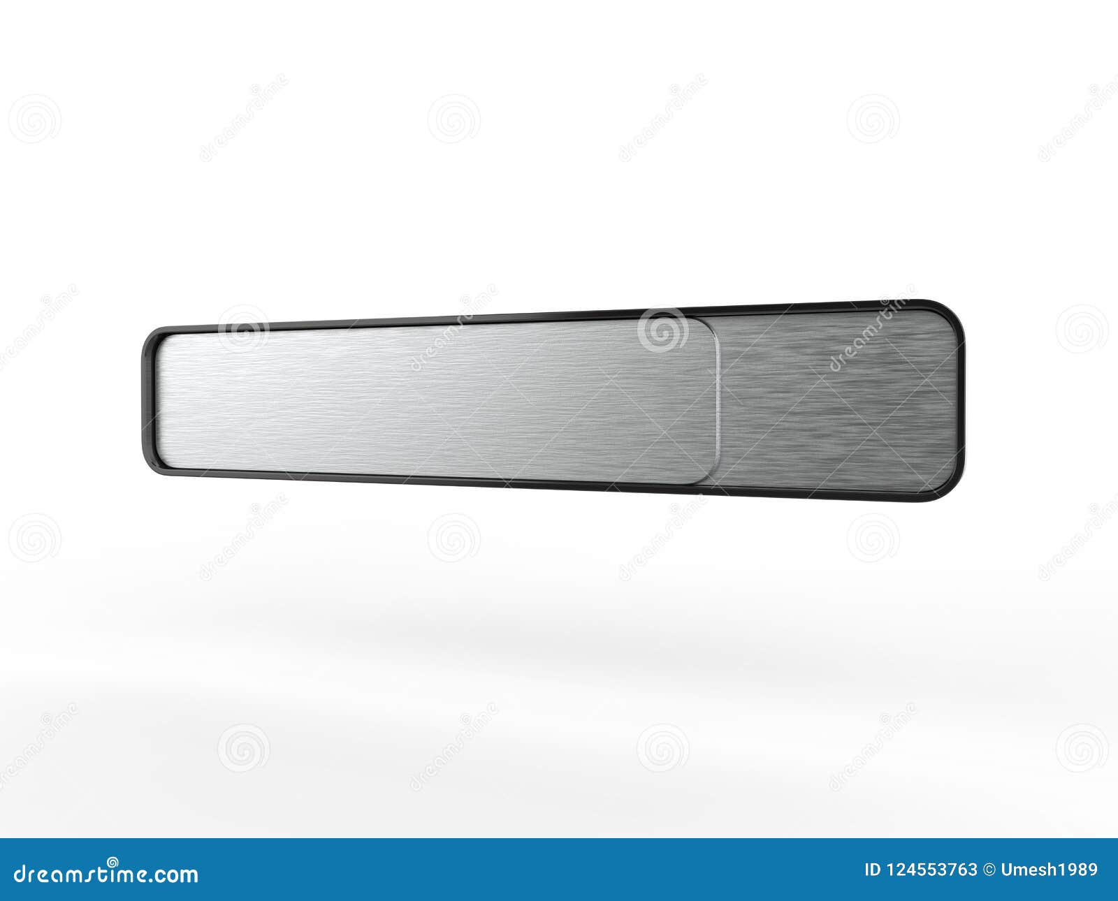 Blank Frame Door And Wall Signage Or Desk Name Plate With Brushed