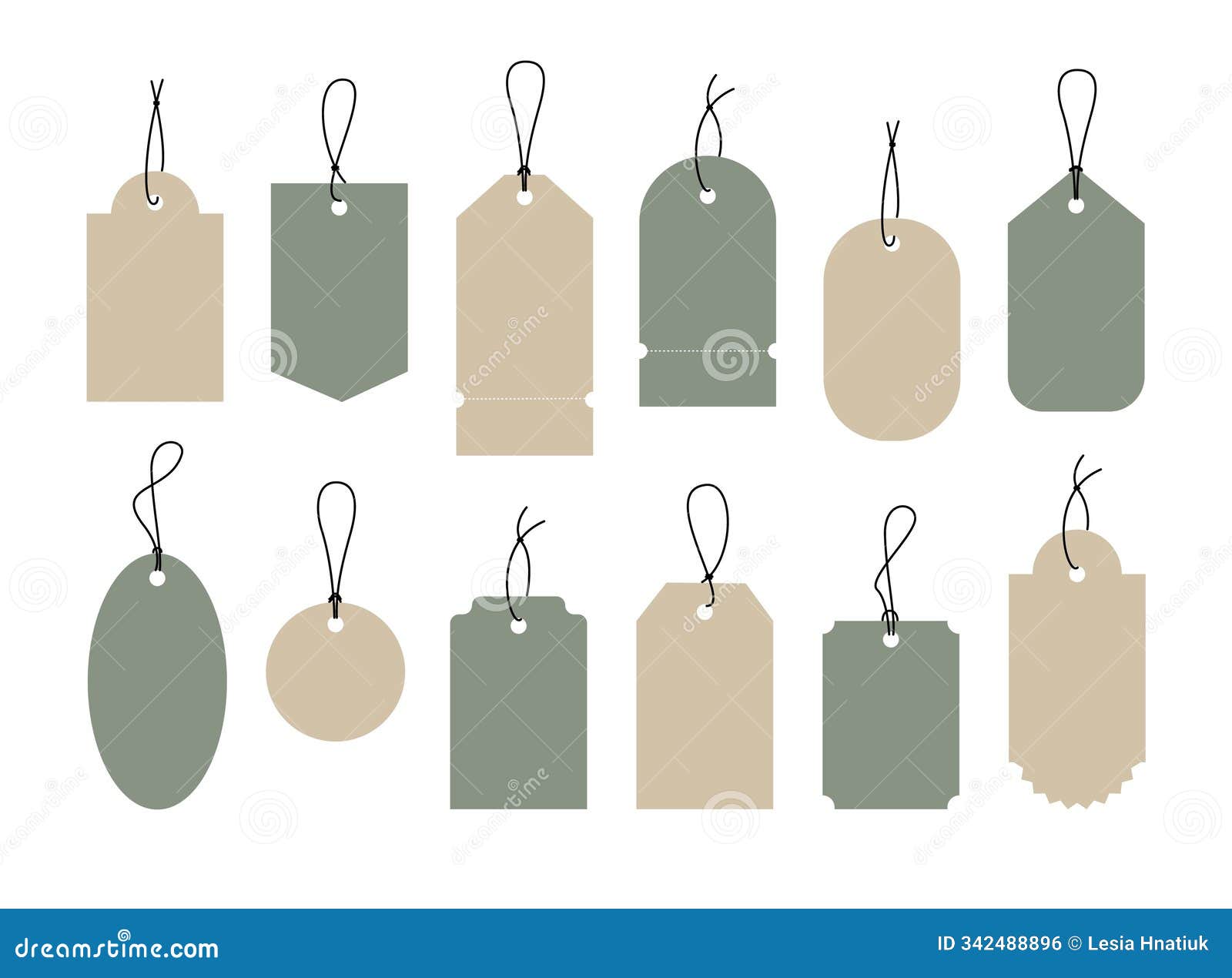 blank gift tag for personalized messages or branding.