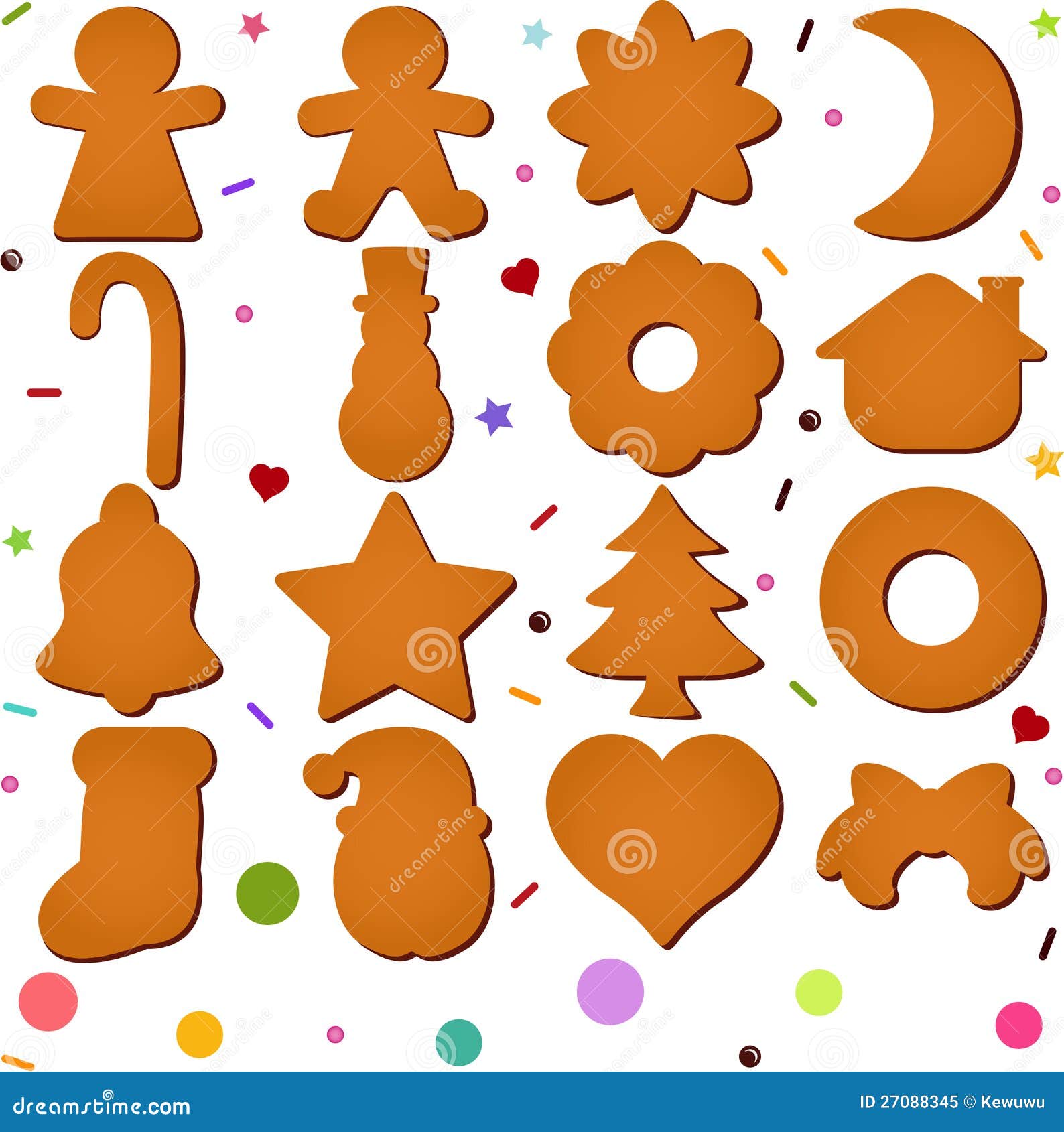 Blank Gingerbread stock vector. Illustration of cartoon - 27088345