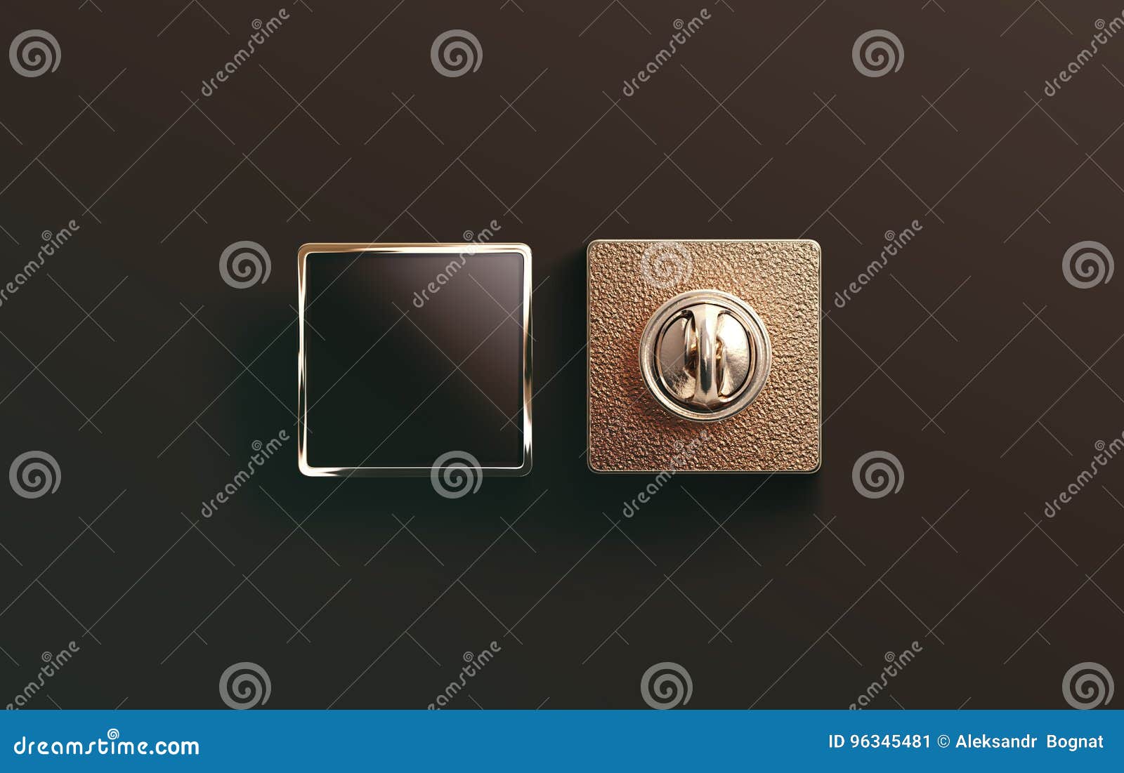 Download Blank Gold Enamel Pin Black Mock Up Front And Back Stock Image Image Of Flair Isolated 96345481