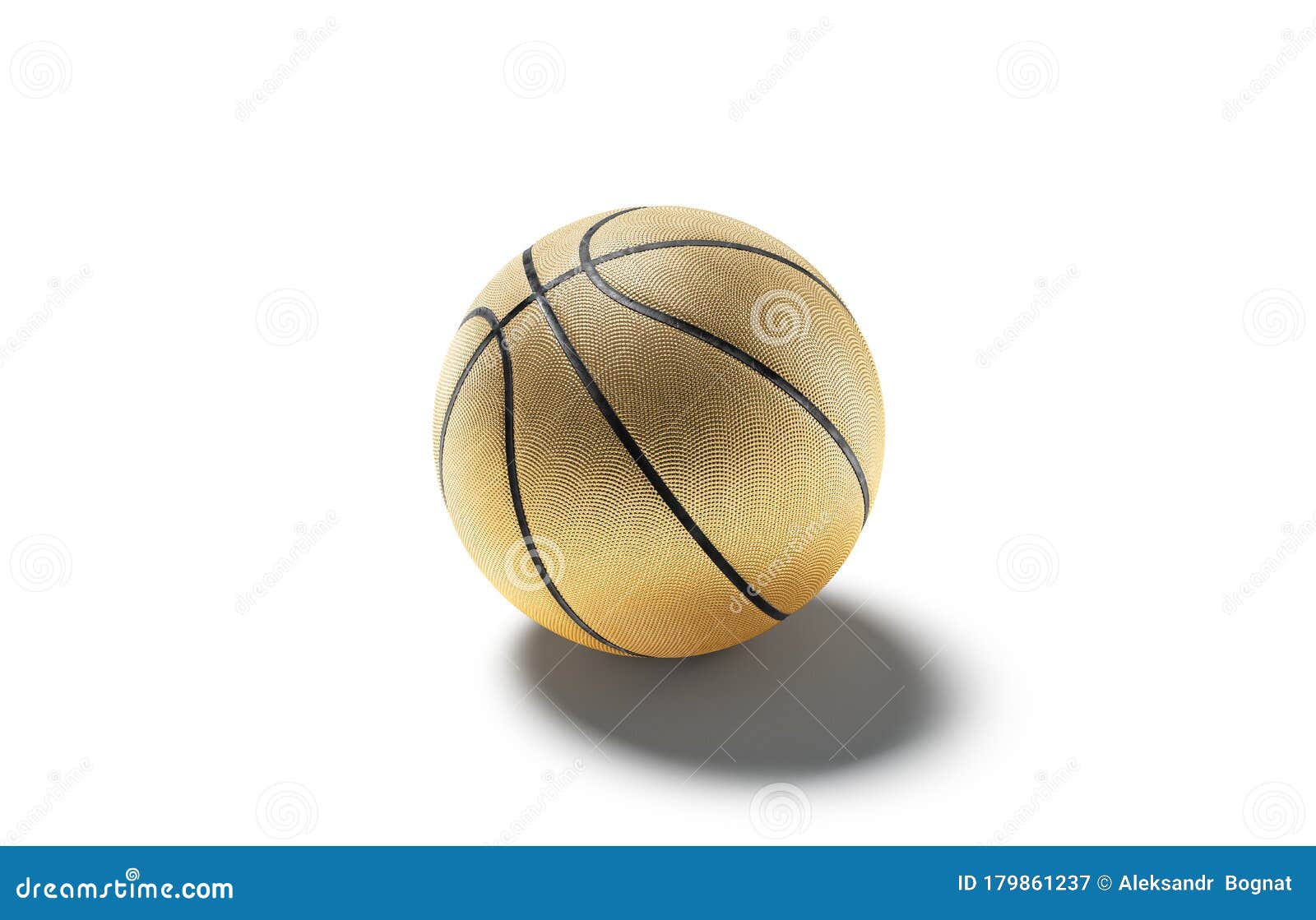 Download Blank Gold Rubber Basketball Ball Mock Up, Side View Stock Illustration - Illustration of ...