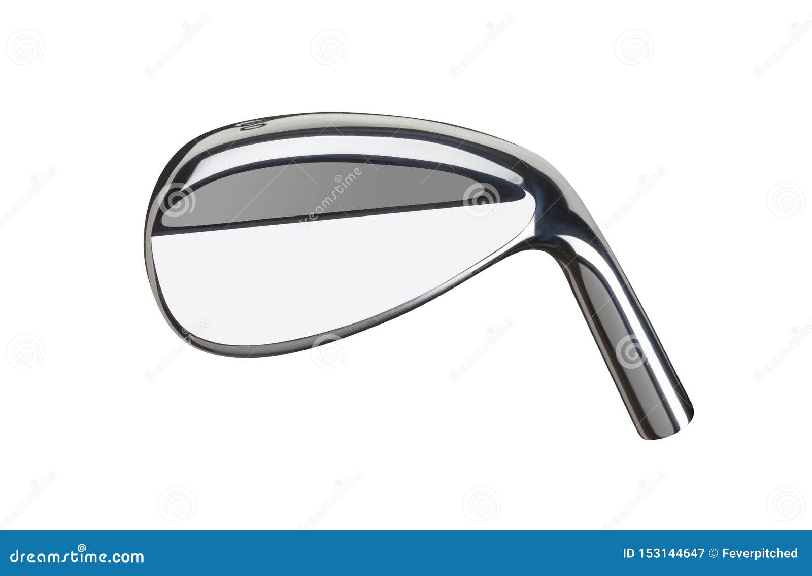 Blank Golf Club Wedge Iron Head Back Isolated on a White Background