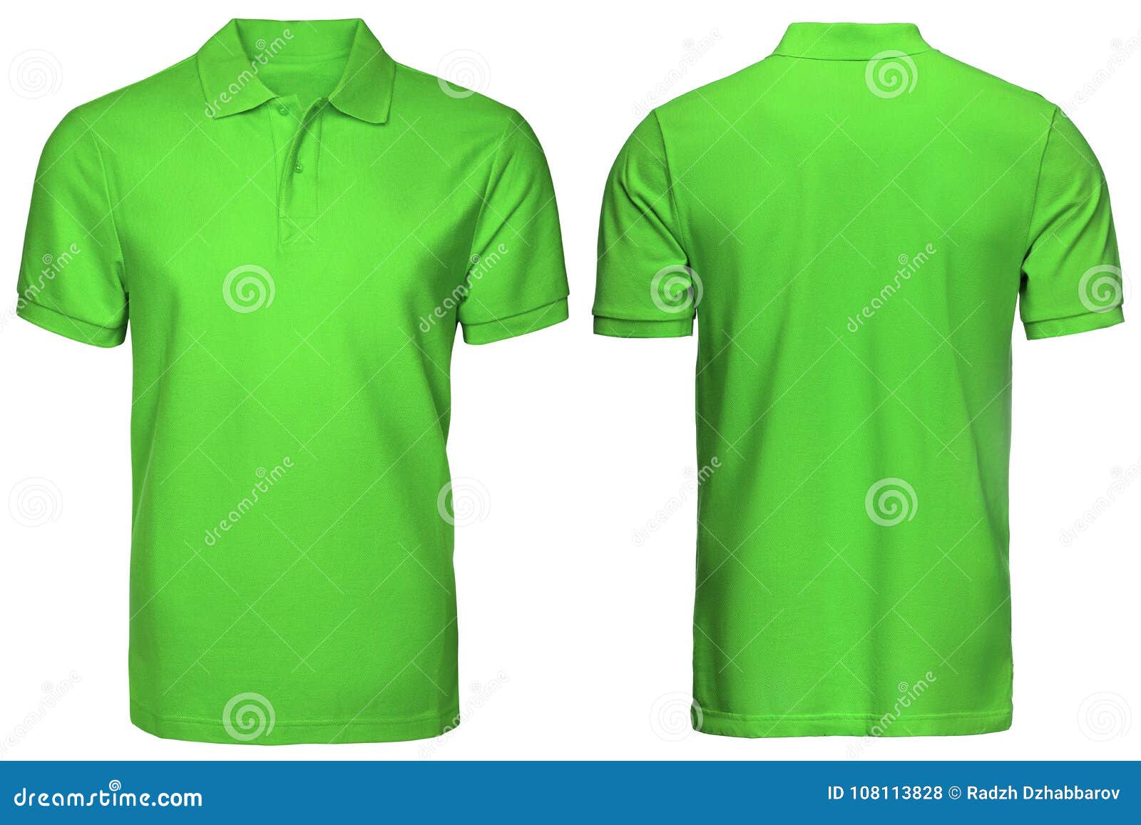 Green Polo Shirt Template