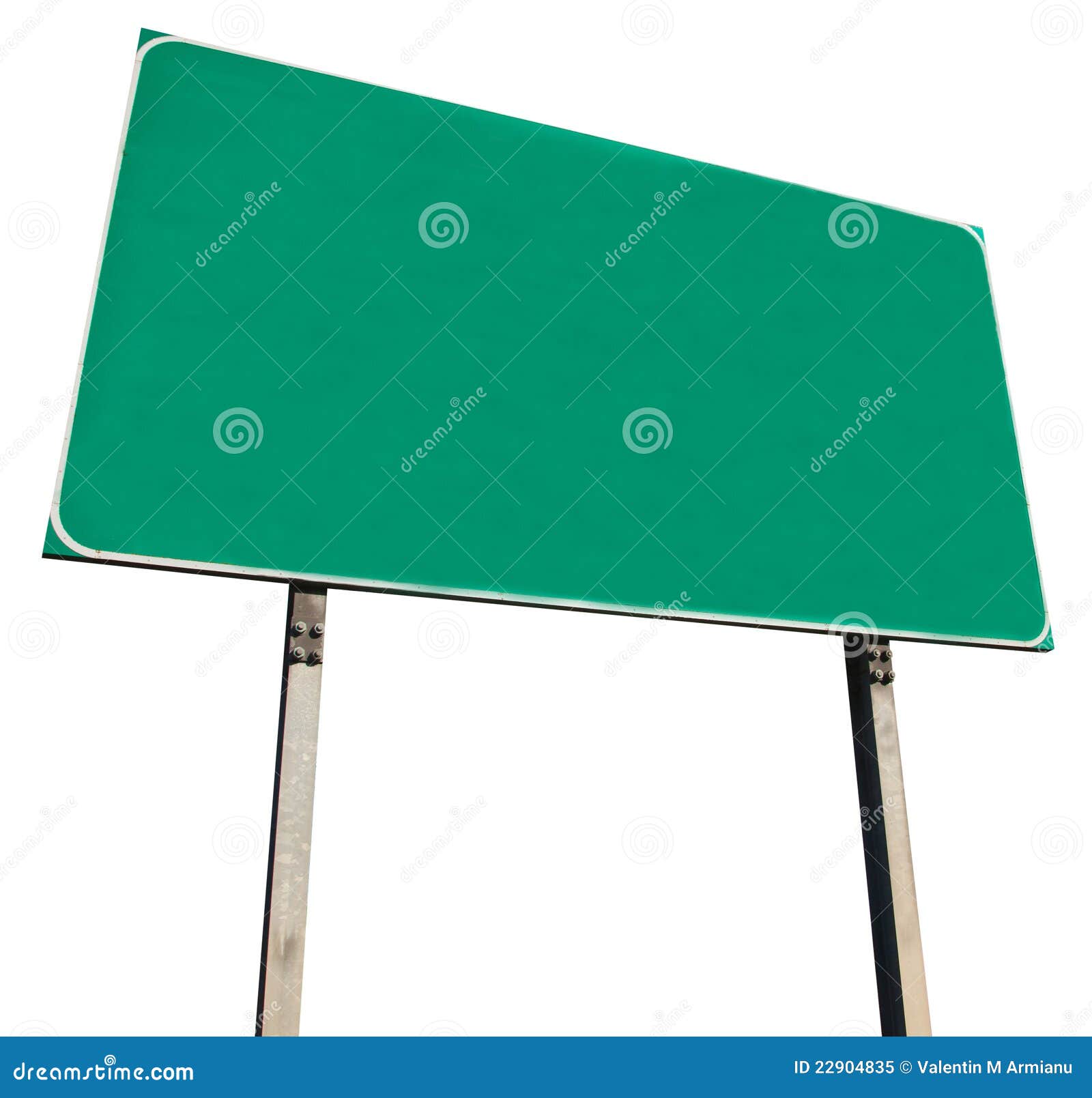 Blank green road sign stock image. Image of direction - 22904835