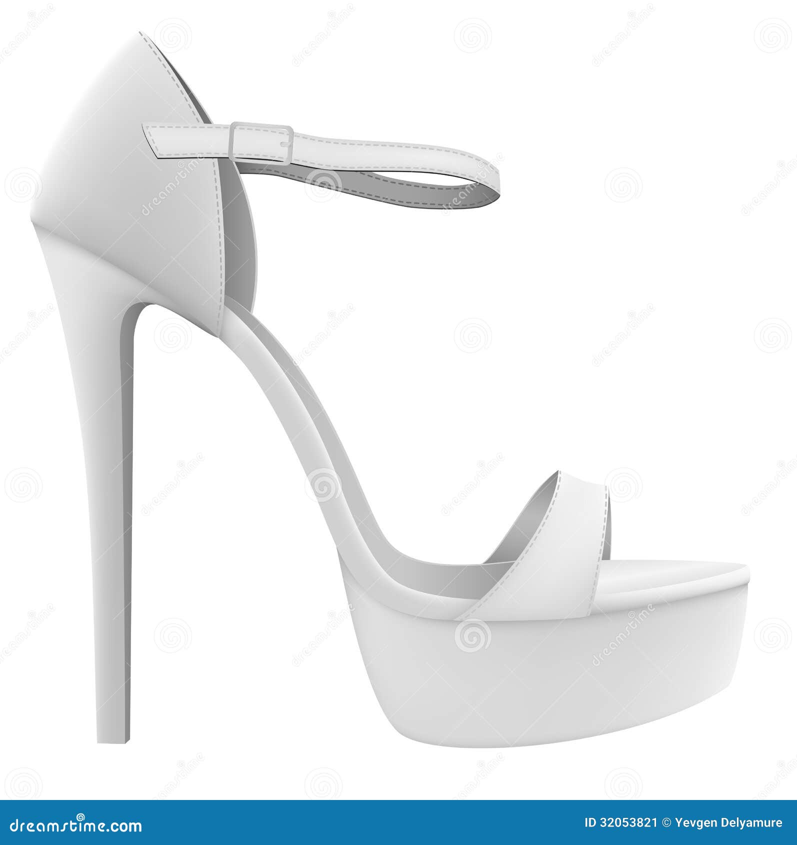 Blank High Heels Shoe Template Stock Vector Illustration Of Design Attractive 32053821
