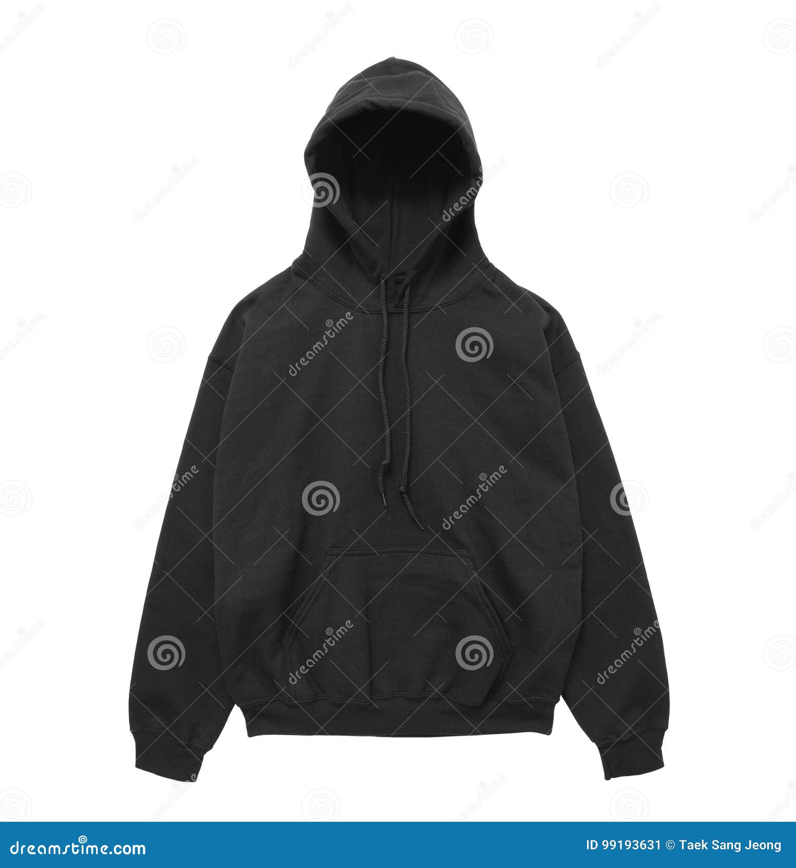 Download Blank Hoodie Sweatshirt Color Black Front View Stock Image ...