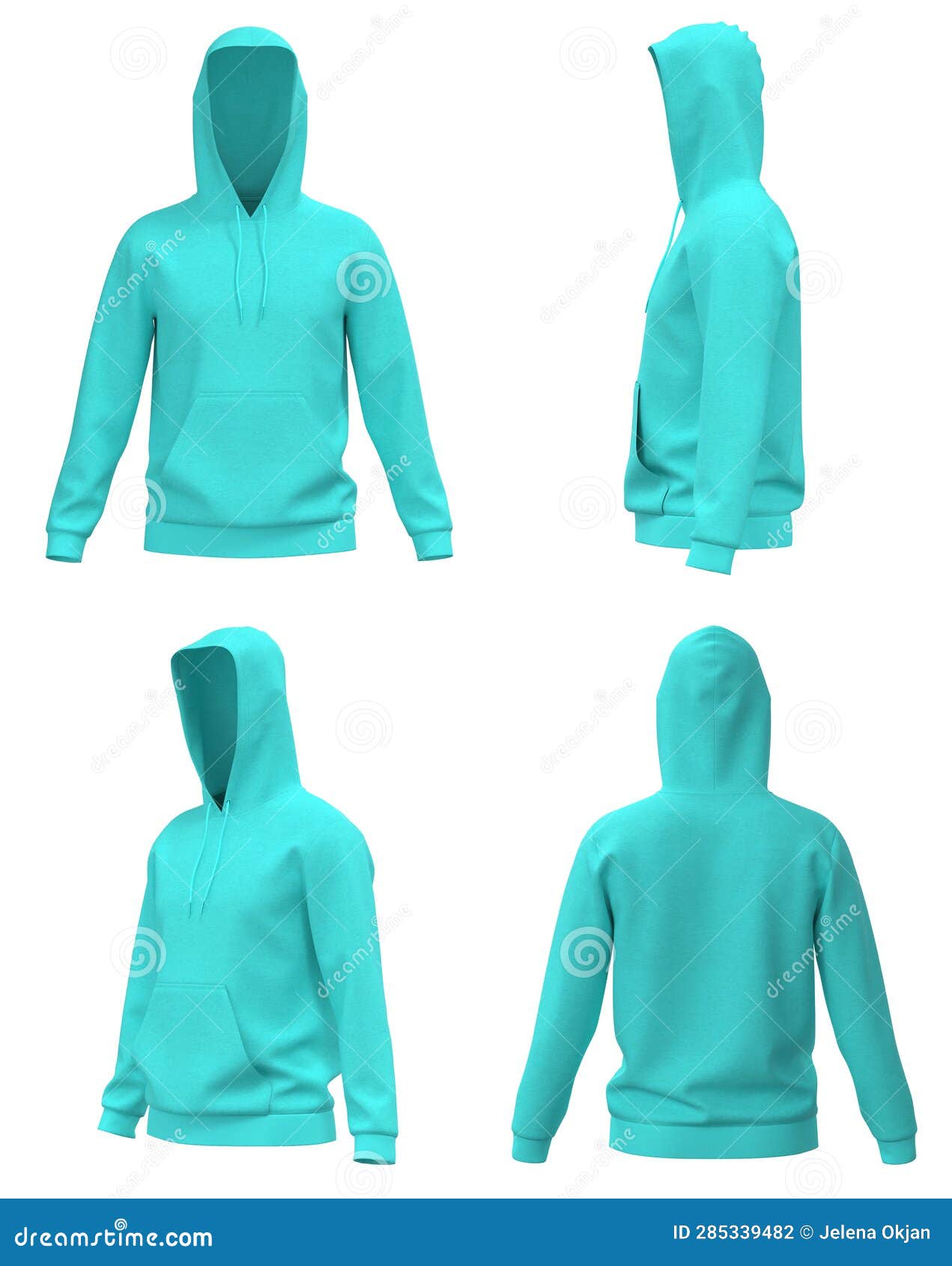 Blank Hoodie Template. Hoodie Sweatshirt Long Sleeve, Hoody for Design ...