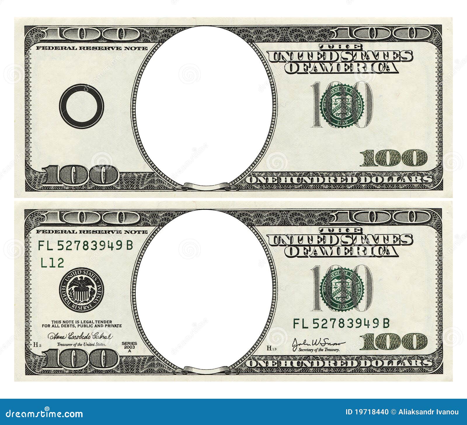 Blank Hundred Dollar Bank Note With CLIPPING PATCH Royalty Free Stock blank-hundred-dollar-bank-note-with-clipping-patch-royalty-free-stock