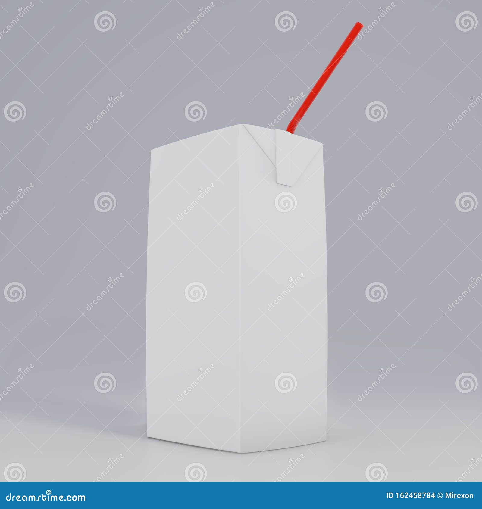 Download Blank Juice Boxes. Retail Package Mockup. 3d Rendering Stock Illustration - Illustration of ...