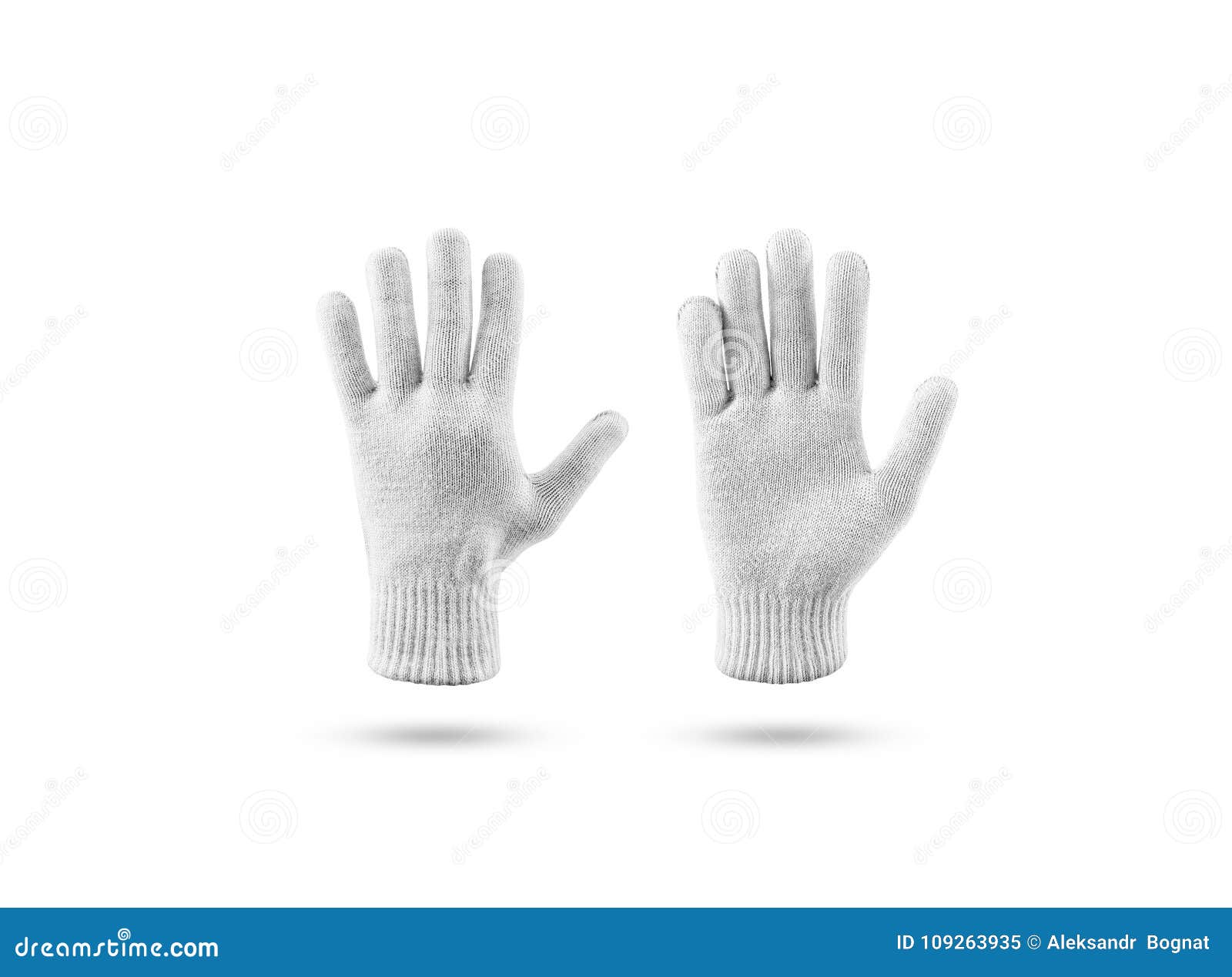 Download Blank Knitted Winter Gloves Mock Up Set, Front Back Side ...