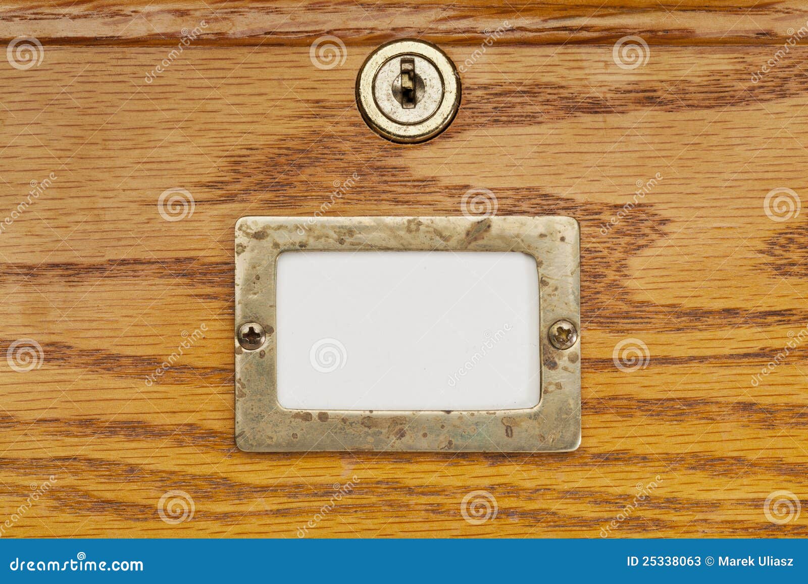 Blank Label Of File Cabinet Drawer Stock Image Image Of Label