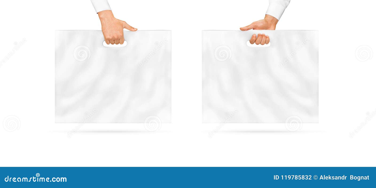 Download Blank Large Plastic Bag Mock Up Holding In Hand Stock ...