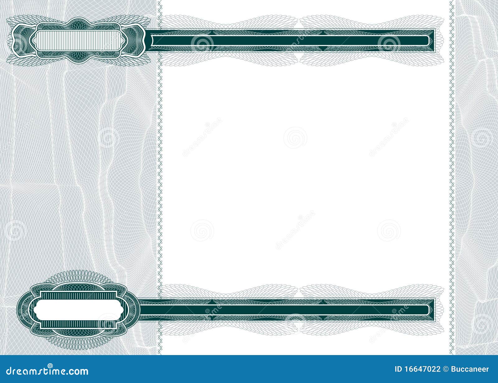 blank layout for banknote or voucher