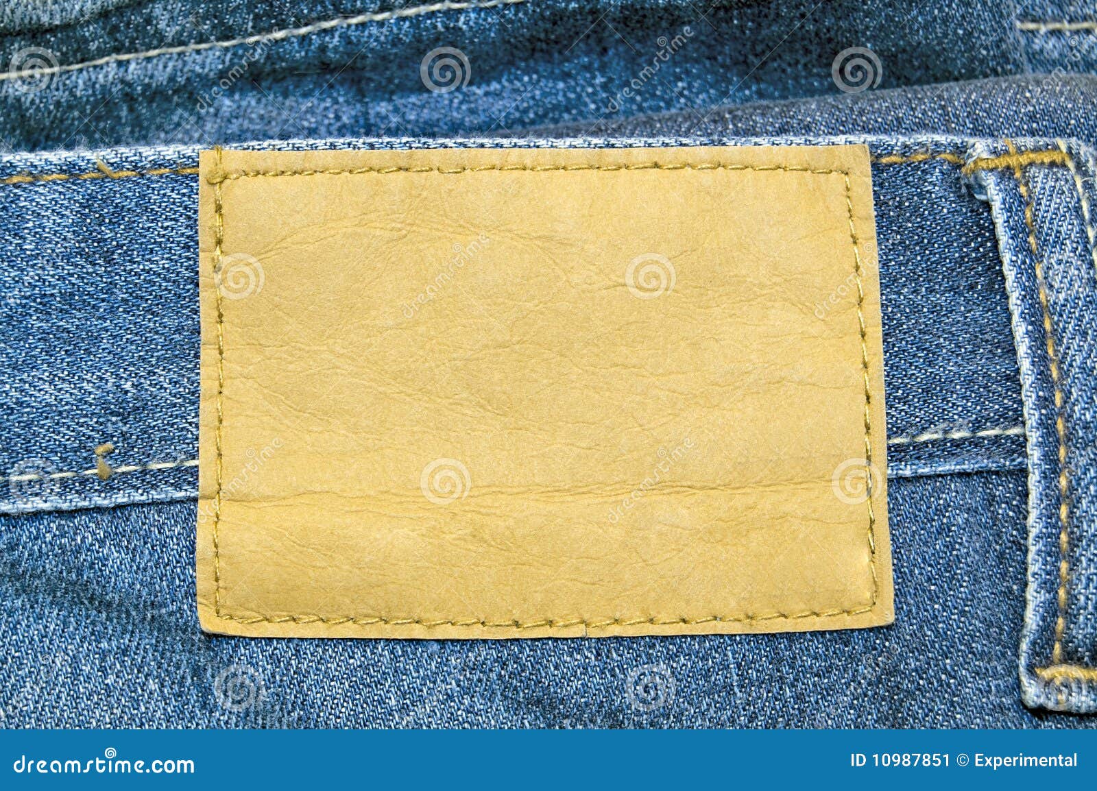 Blank leather label stock image. Image of empty, apparel - 10987851
