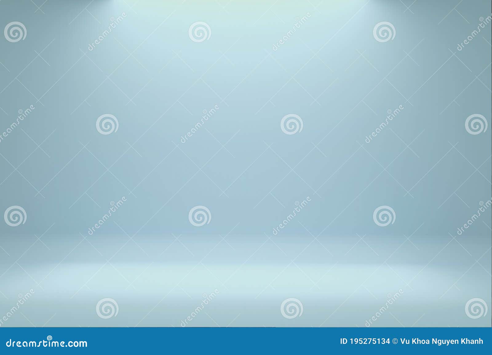 blank light blue gradient background with product display. white backdrop or empty studio with room floor. abstract background