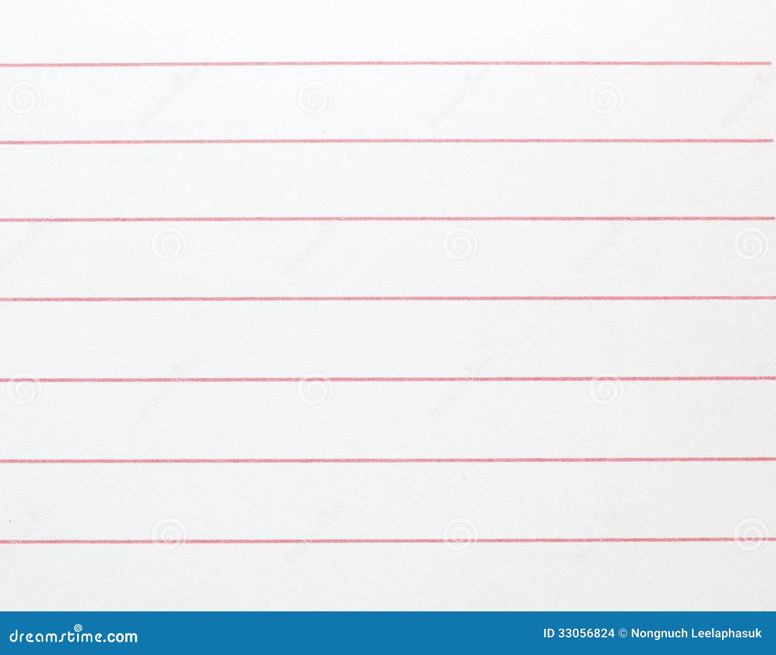 Blank Lined Notebook Paper Background Stock Images - Image: 33056824