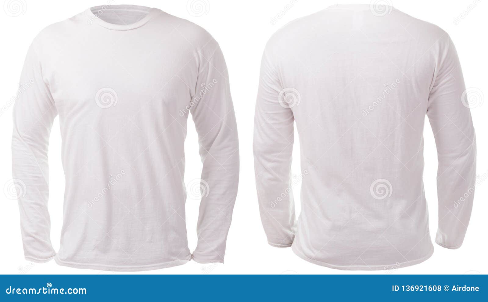 Download White Long Sleeved Shirt Design Template Stock Photo ...