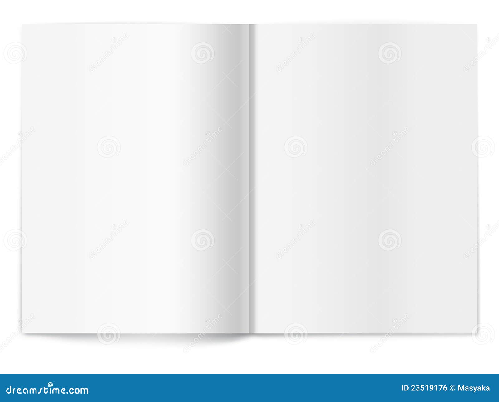 Blank Magazine Spread. Template for Design Stock Vector Regarding Blank Magazine Spread Template