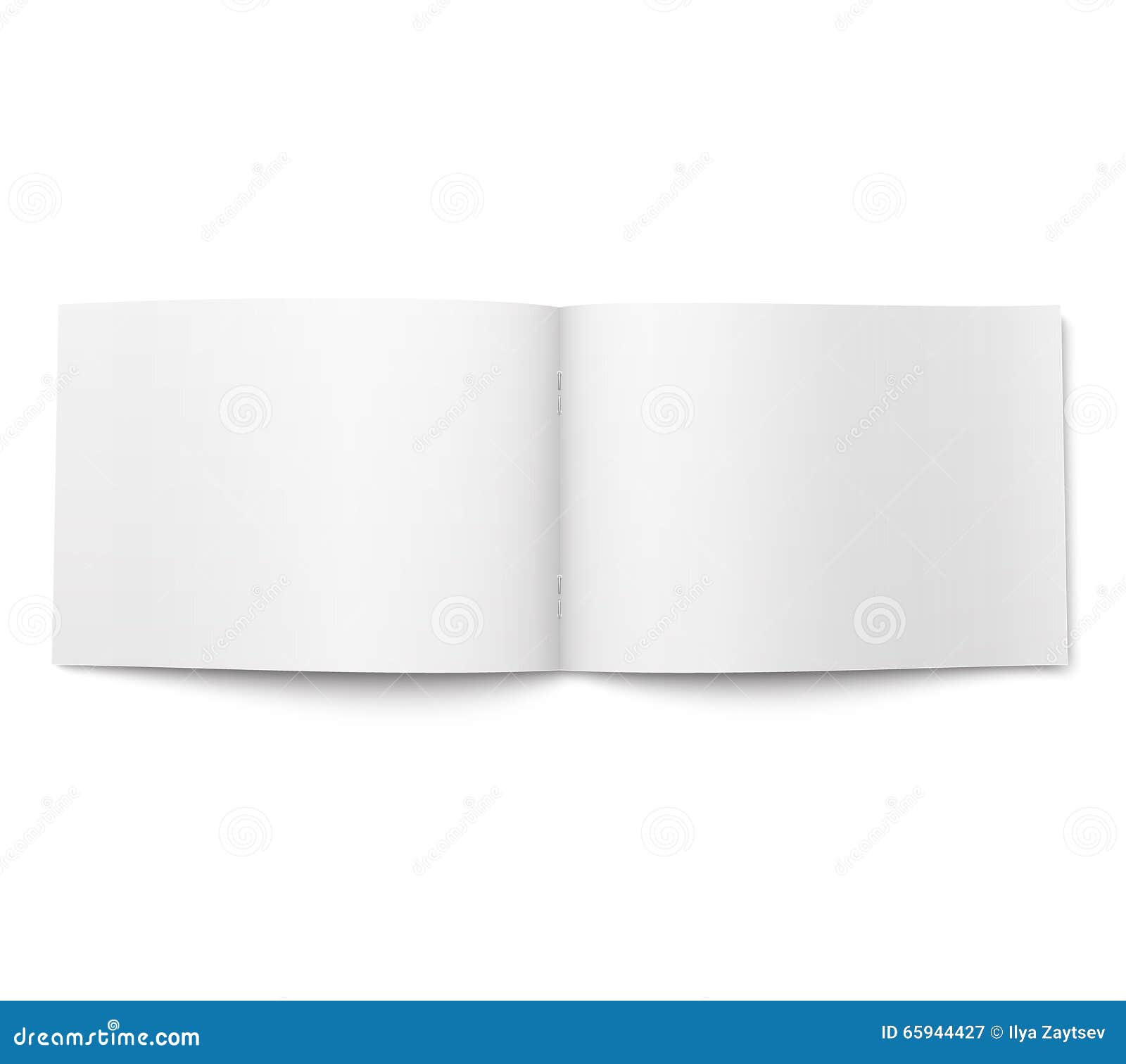 blank magazine template. wide format.