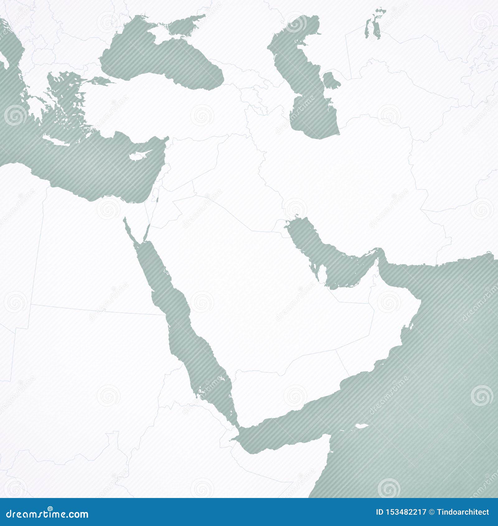 blank map of middle east