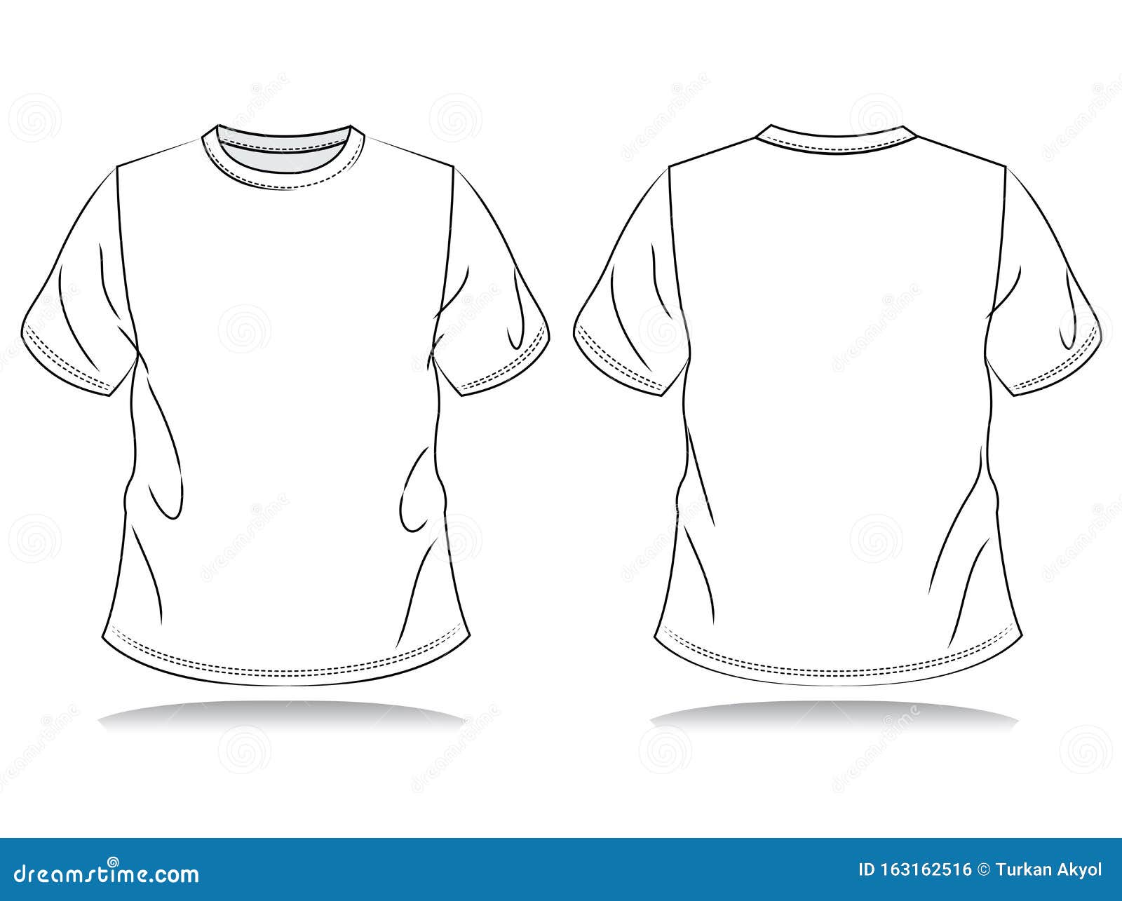 Blank Men`s T-shirts stock vector. Illustration of apparel - 163162516