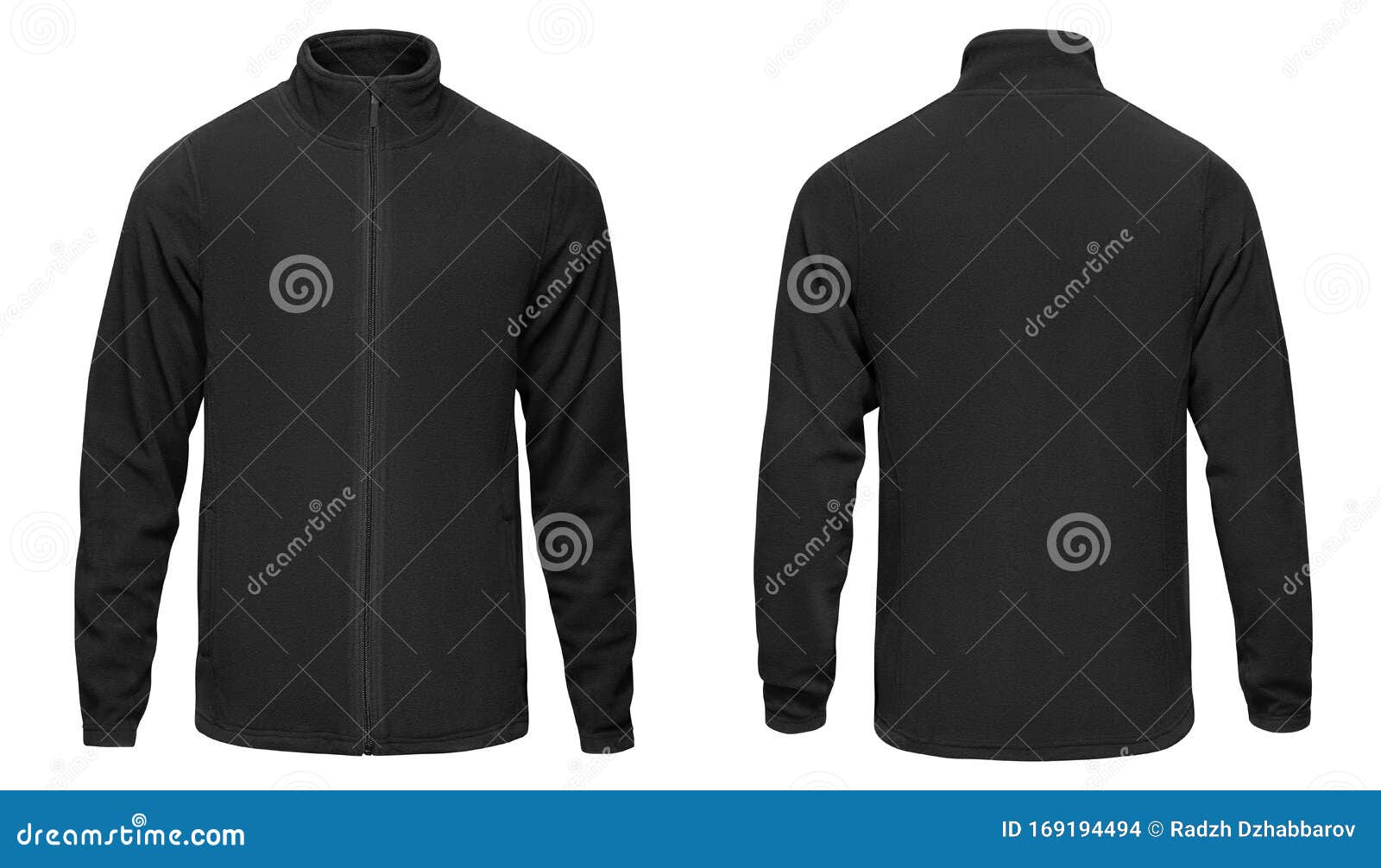 Download Blank Mens Black Sweatshirt With Long Sleeve, Front And ...