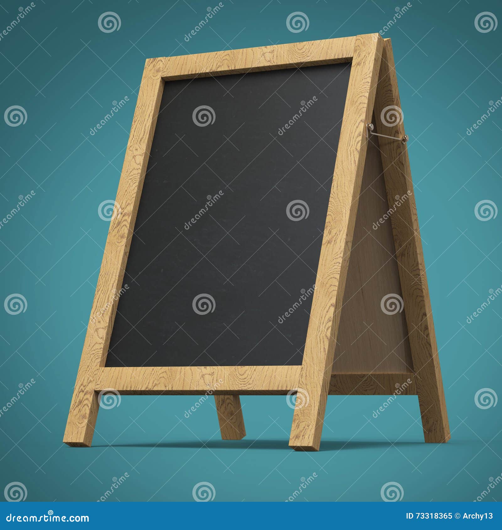Blank Menu Advertisement Chalkboard Blackboard Outdoor Display Render