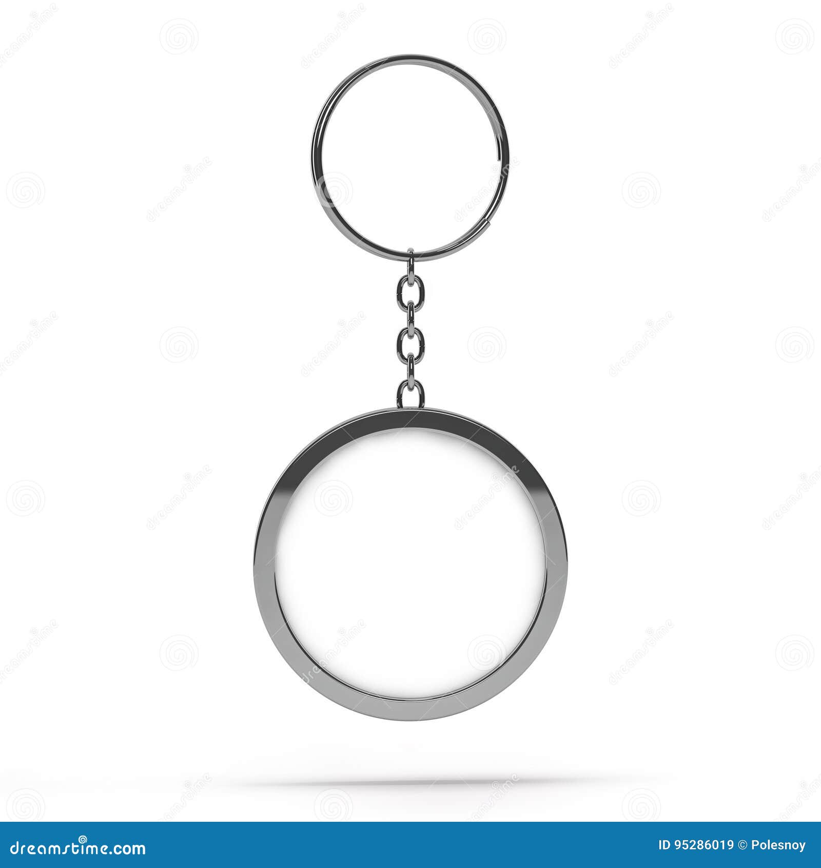 Download Blank Metal Keychain. Mockup Stock Illustration - Illustration of circle, equipment: 95286019