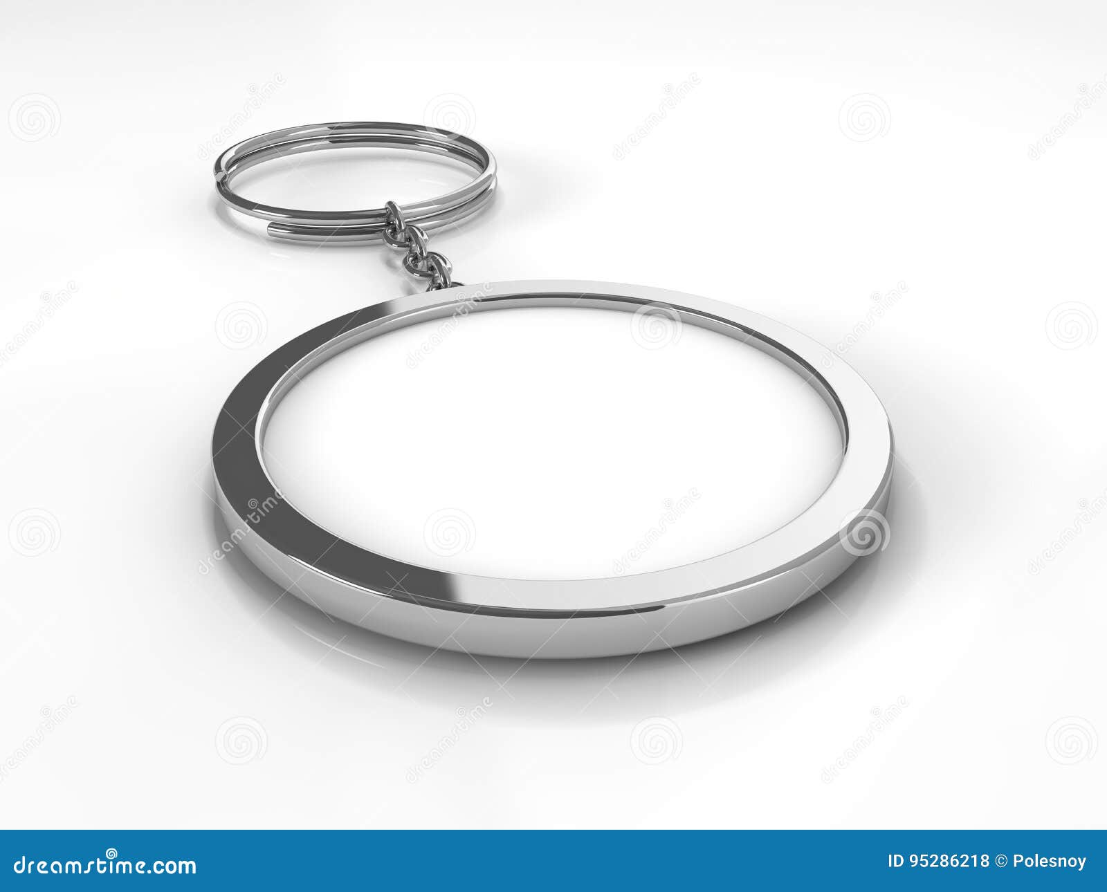 Download Blank Metal Keychain Mockup Stock Illustration Illustration Of Label Round 95286218